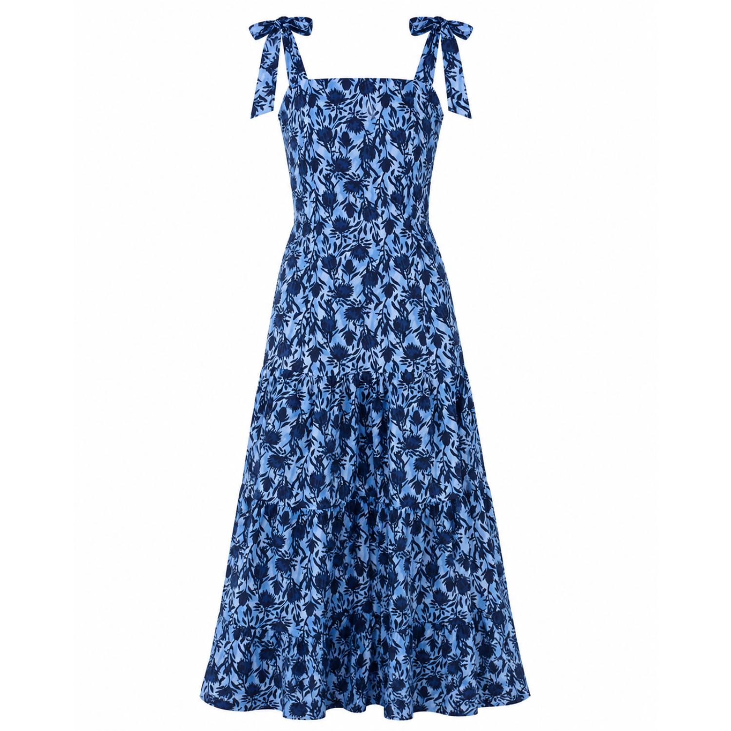 blue polka dot dress for women Women's Navy Color:Off White with Black Bow (pictured) +Please note that Slight subtle back Ladivine KV1108 Formal Long