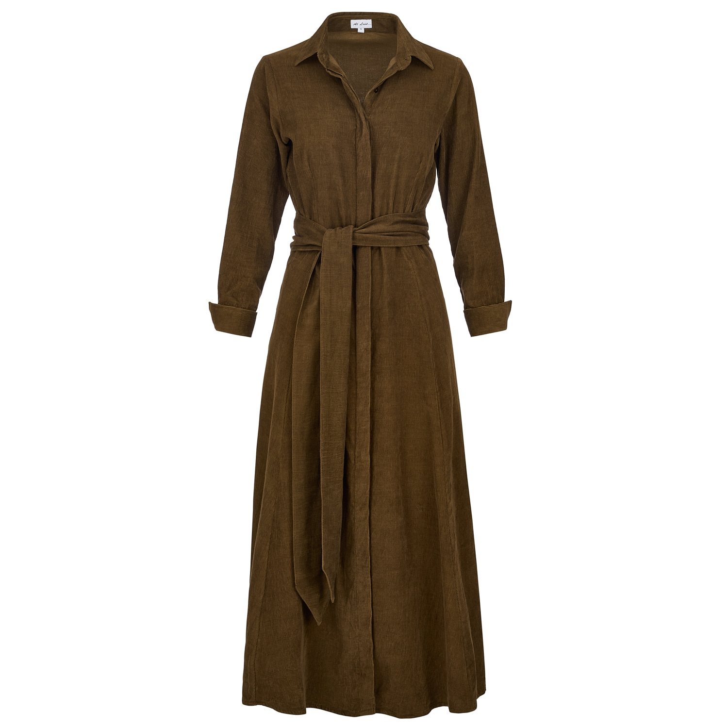 corduroy shirt dress midi Sage the Label :: Paradox Corduroy Shirt Midi Dress