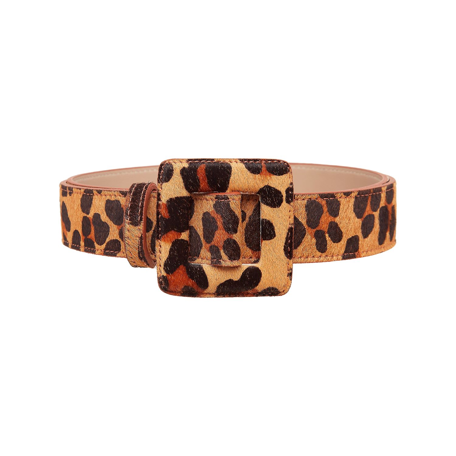 Mini Square Buckle Belt - Leopard | BeltBe | Wolf & Badger Mini Square Buckle Belt - Leopard | BeltBe | Wolf & Badger