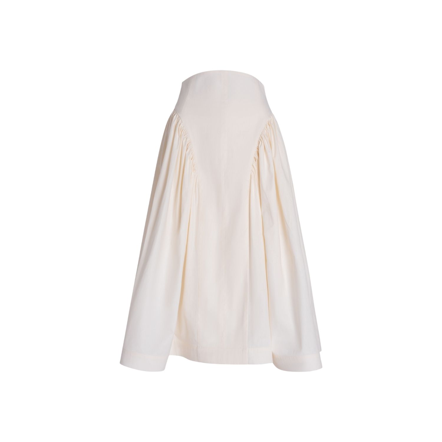 Mirage White Cotton Summer Skirt With Pockets | CONCEPTO | Wolf