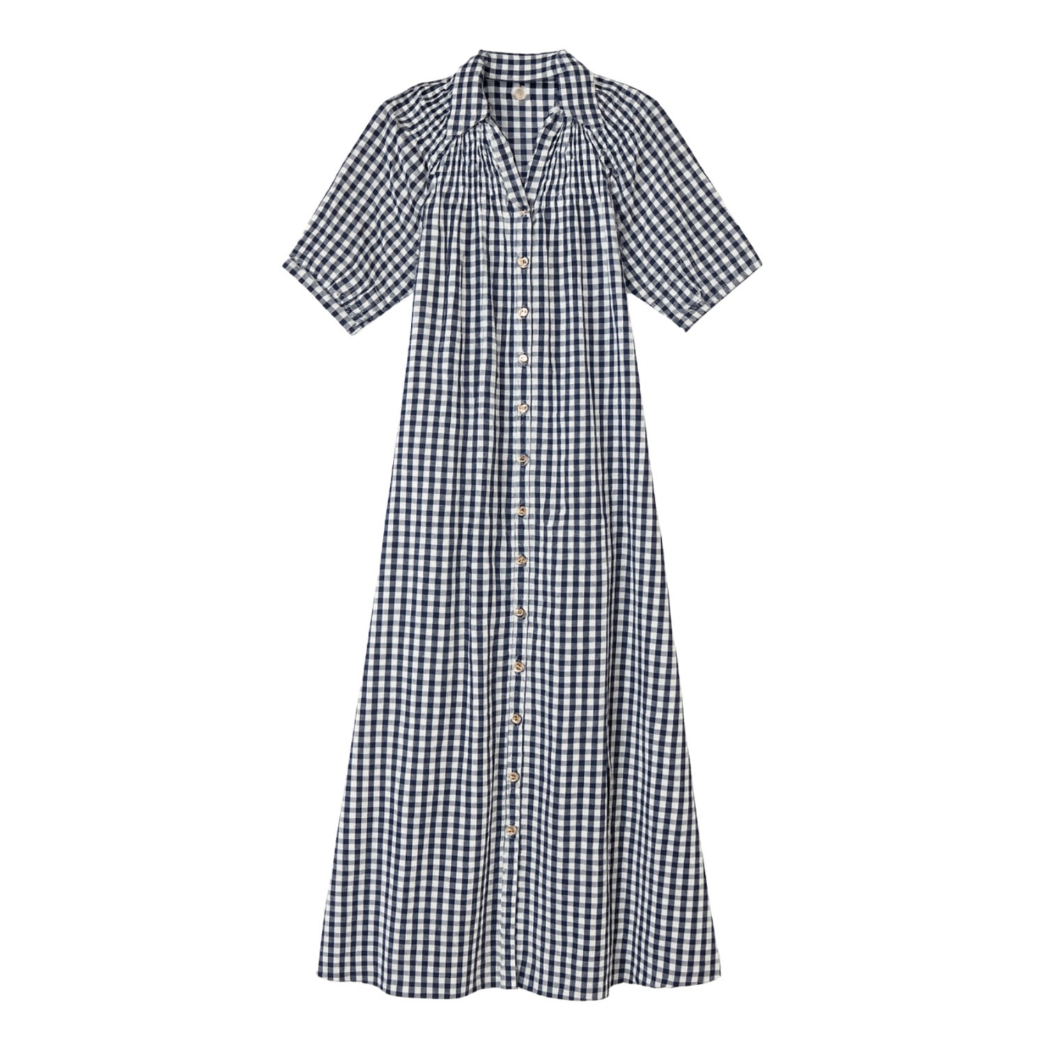 Navy Gingham Oasis Dress | Sunshine Tienda | Wolf & Badger