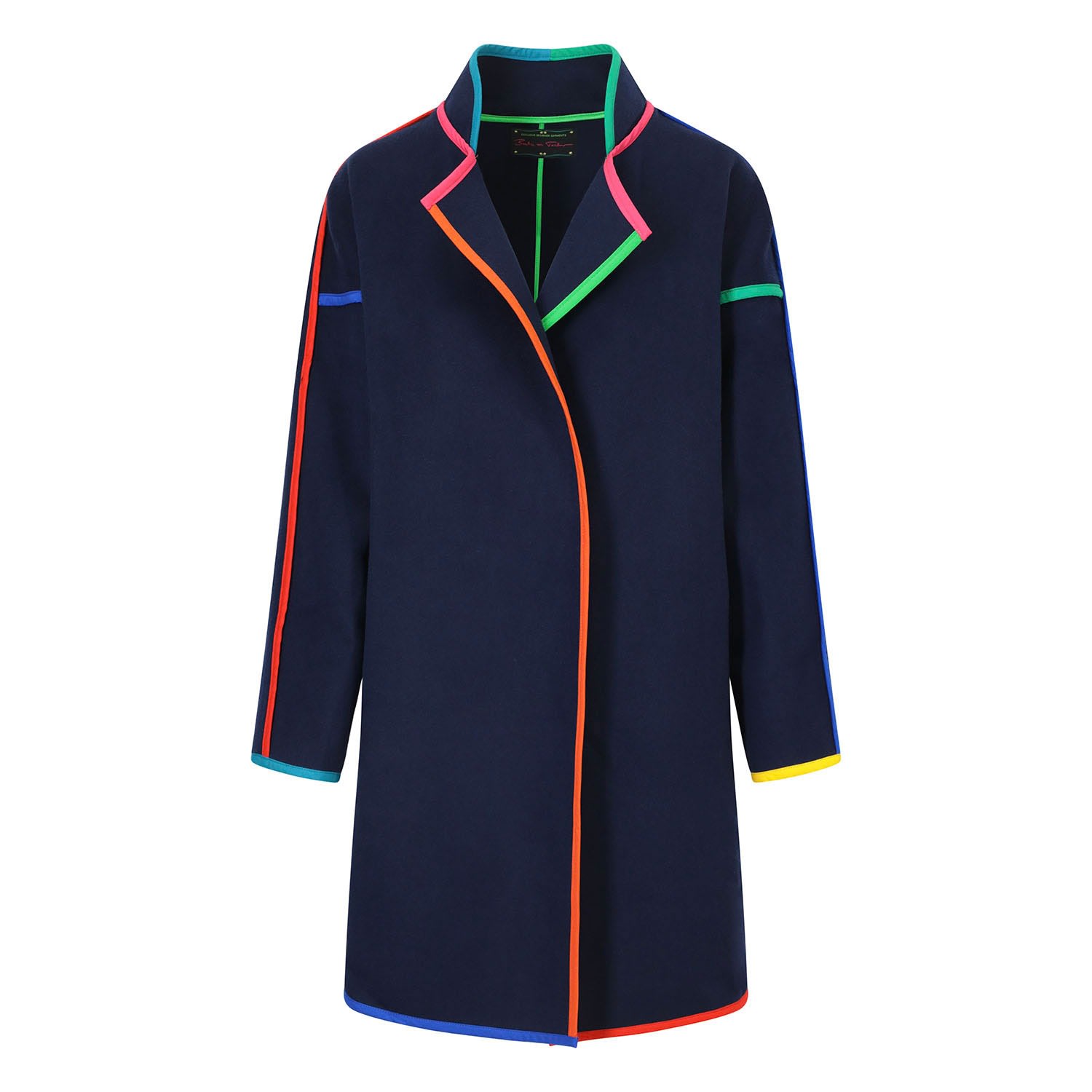 Navy Oversized Cashmere Mix Space Coat | Beatrice von Tresckow