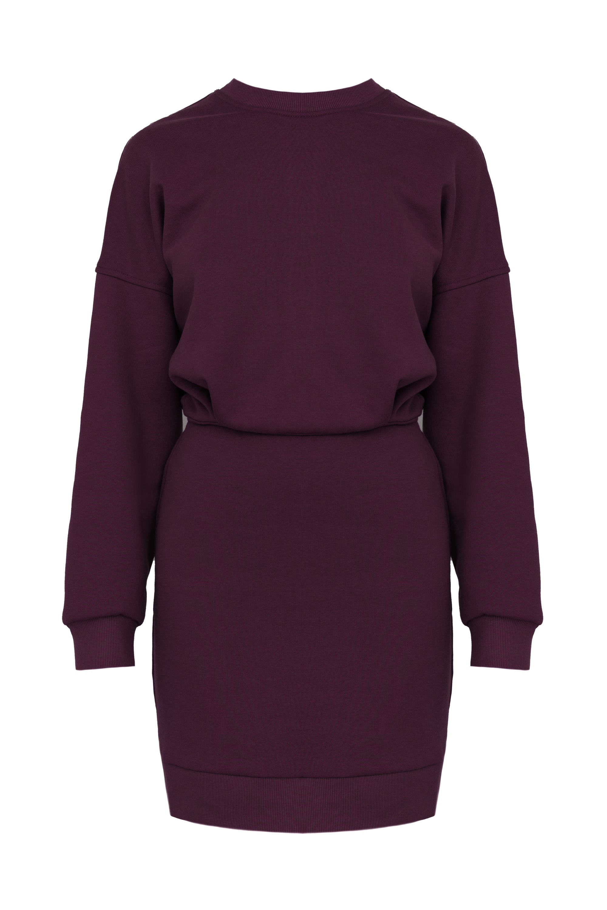 purple long sleeve t shirt dress Tdoqot Girls Ribbed Shirt Dresses- Long Sleeve Soft Knit Casual Fall Midi Dresses  Purple Size 6-12