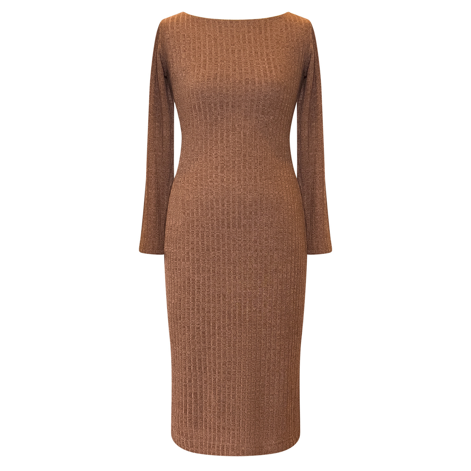 brown knitted jumper dress Chocolate Chunky Cable Knit Roll Neck Maxi Jumper Dress