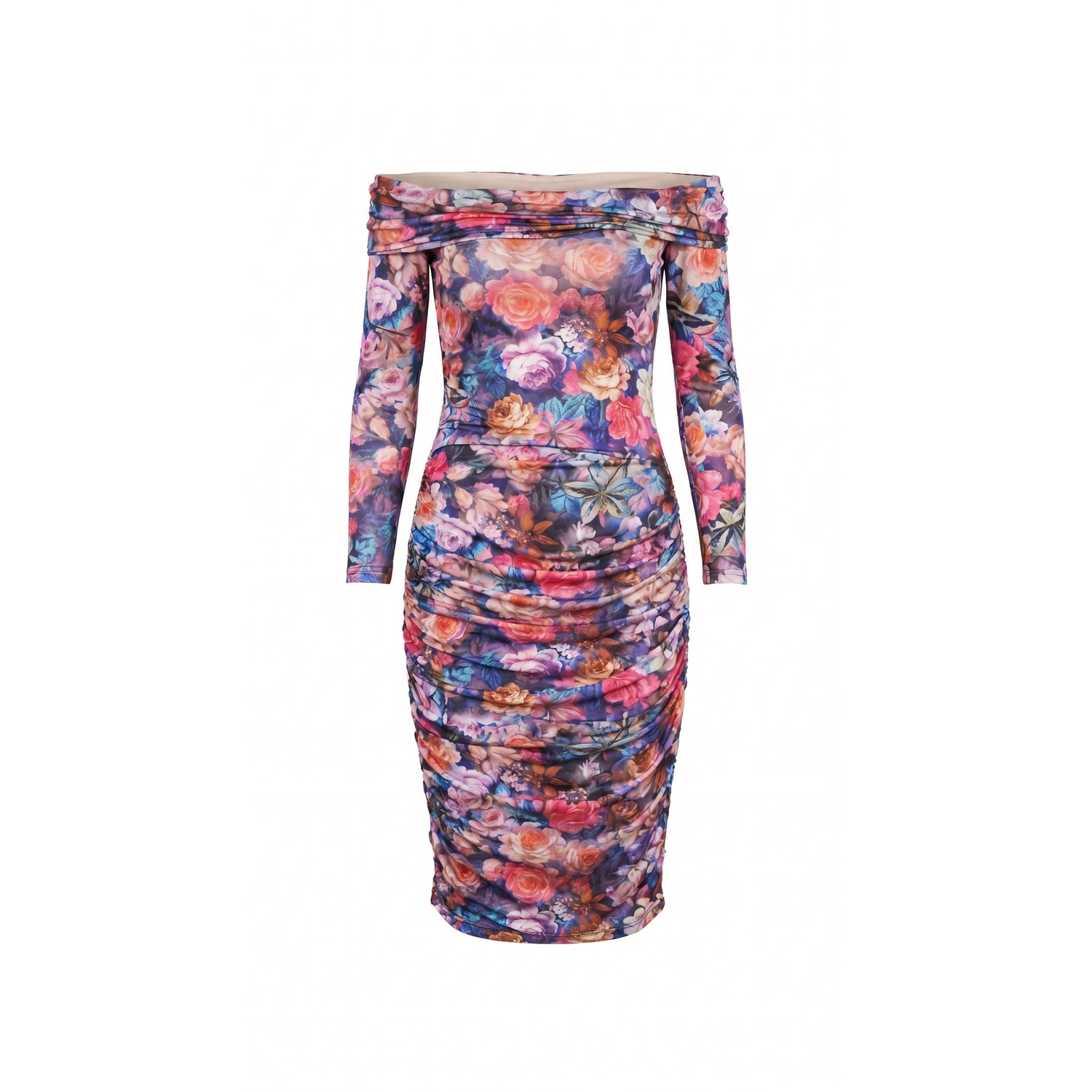 off shoulder floral bodycon dress Off-The-Shoulder | concept A trois Iris Edit 16inch)Sleeve Style Dress Style:With Slit Black Dress Shoes To