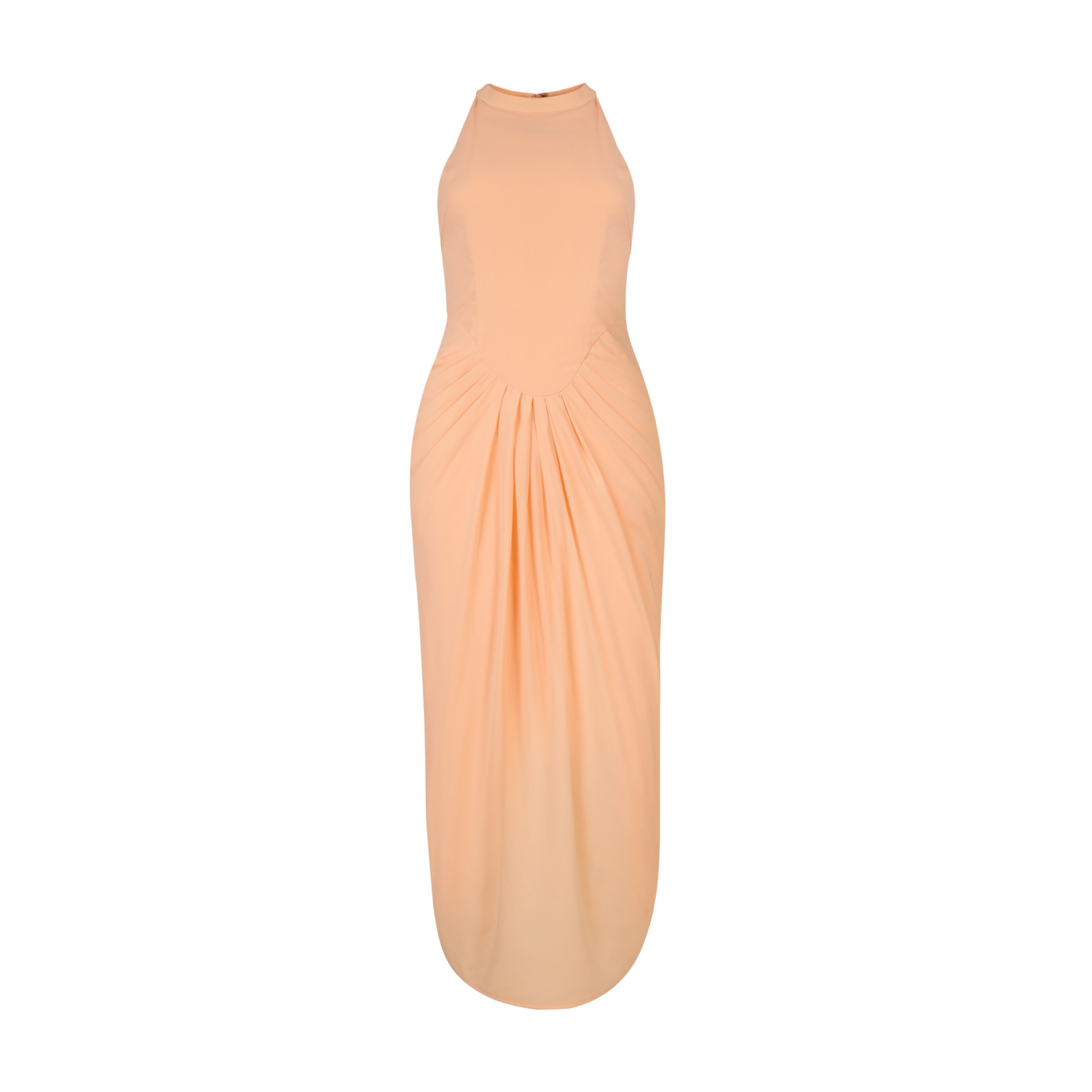 peach orange maxi dress Silk Organza Peachy Orange Maxi Dress