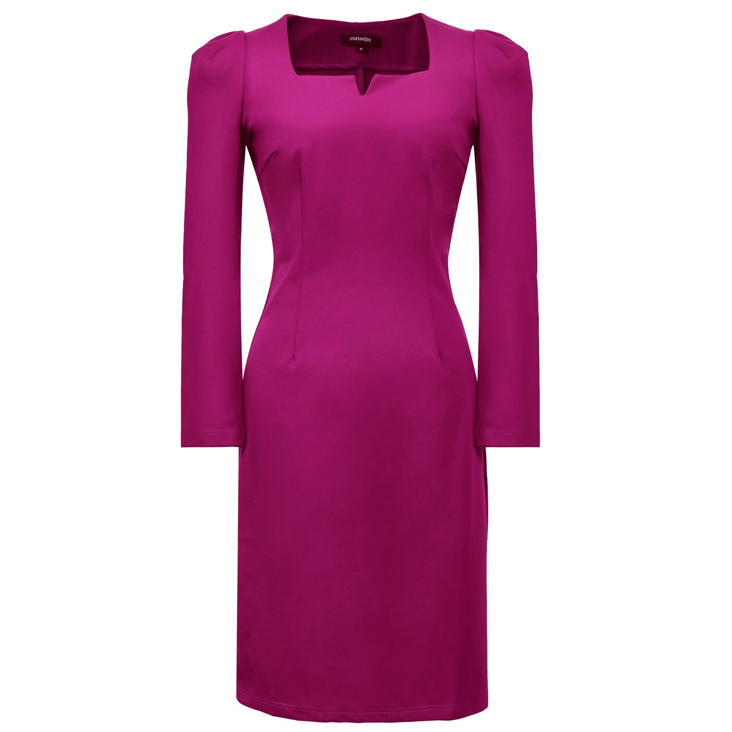 strapless open back dress Hnewly Preppy Woman Sweet Pink Dress Summer Retro Elegant Square Colla –  hnewly main image 1