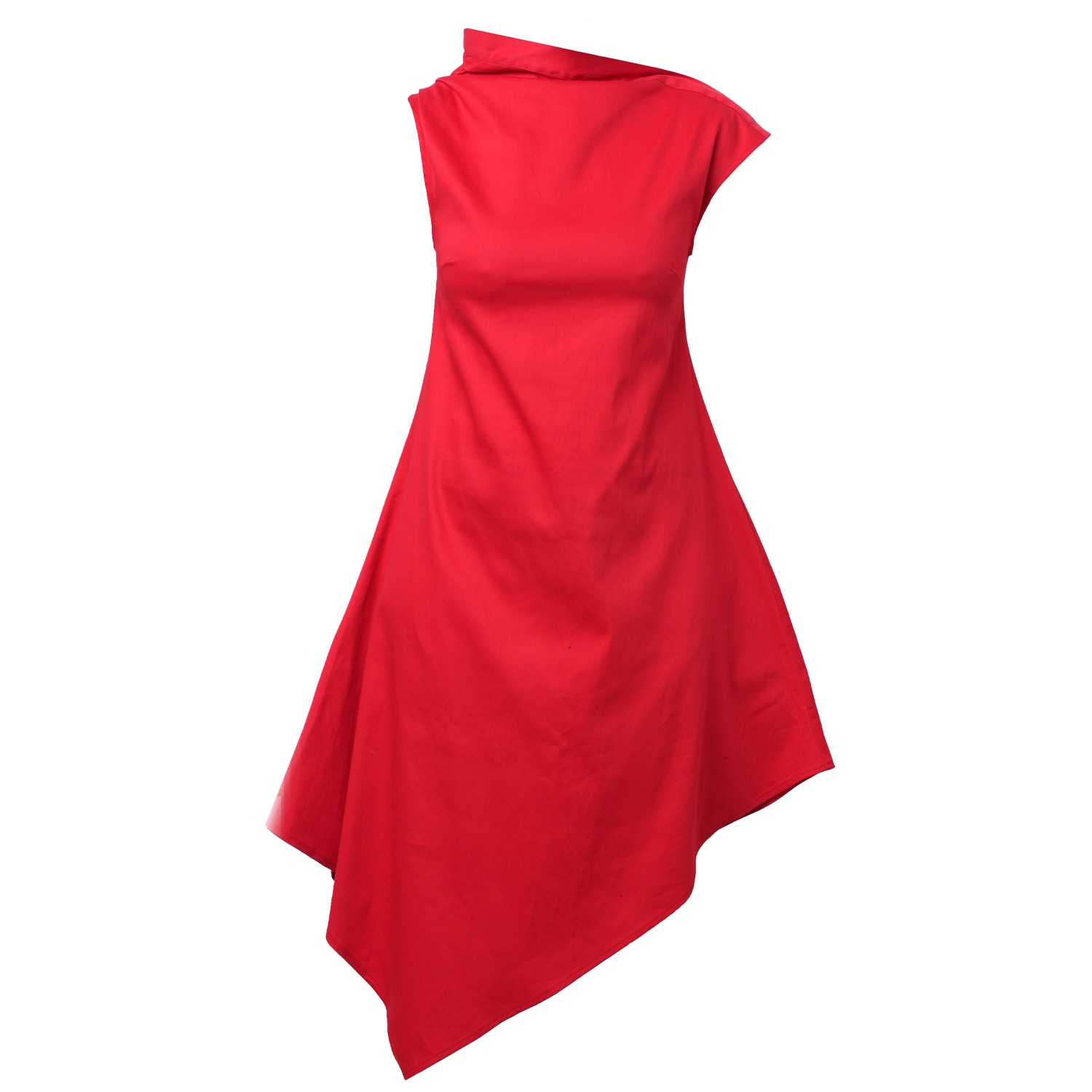 Metamorphoza Asymmetrical Dress - Red