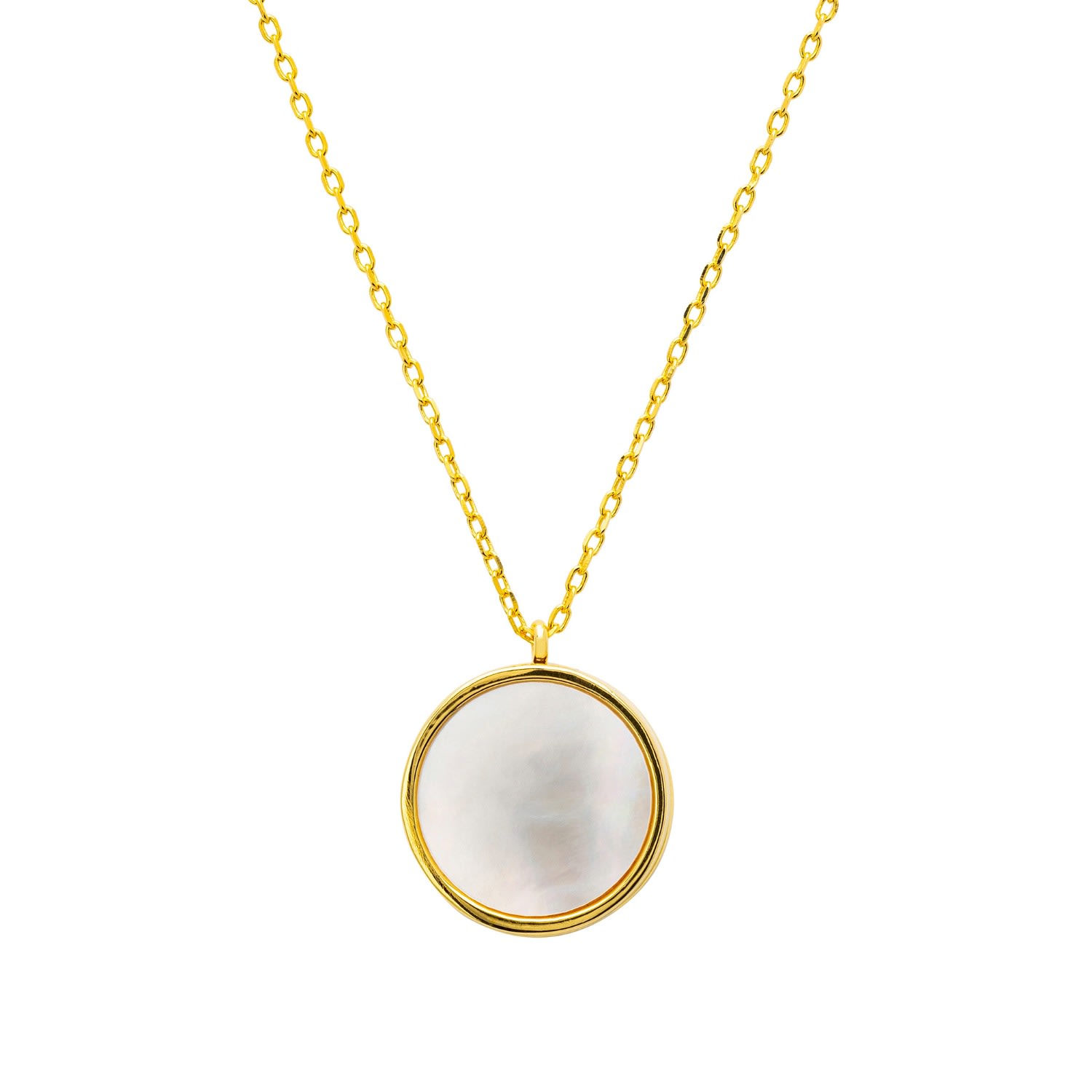 Mother of pearl locket necklace best sale