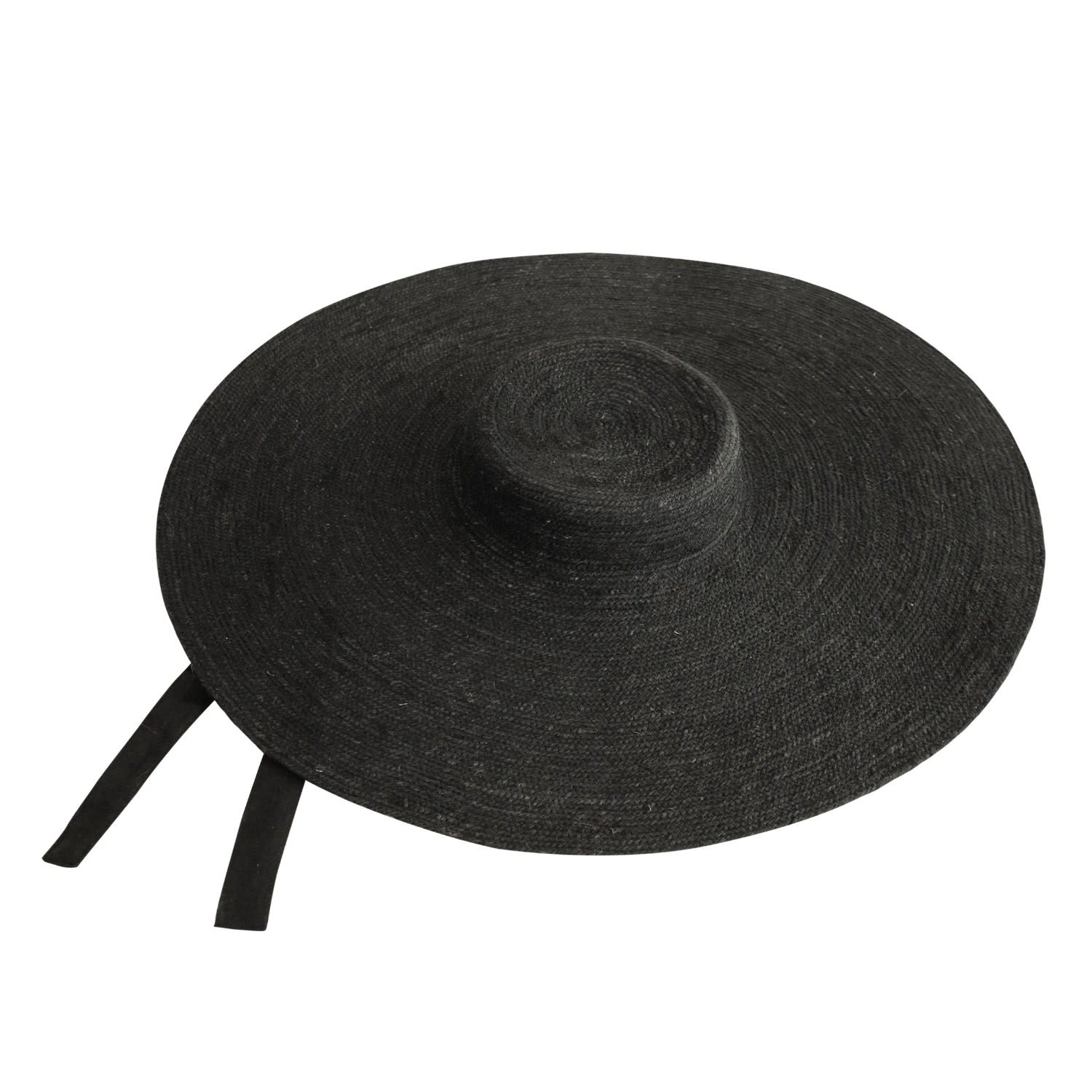 Straw Studios Black Wide-Brim Sun Hat Timeless Shade Hat main image 2