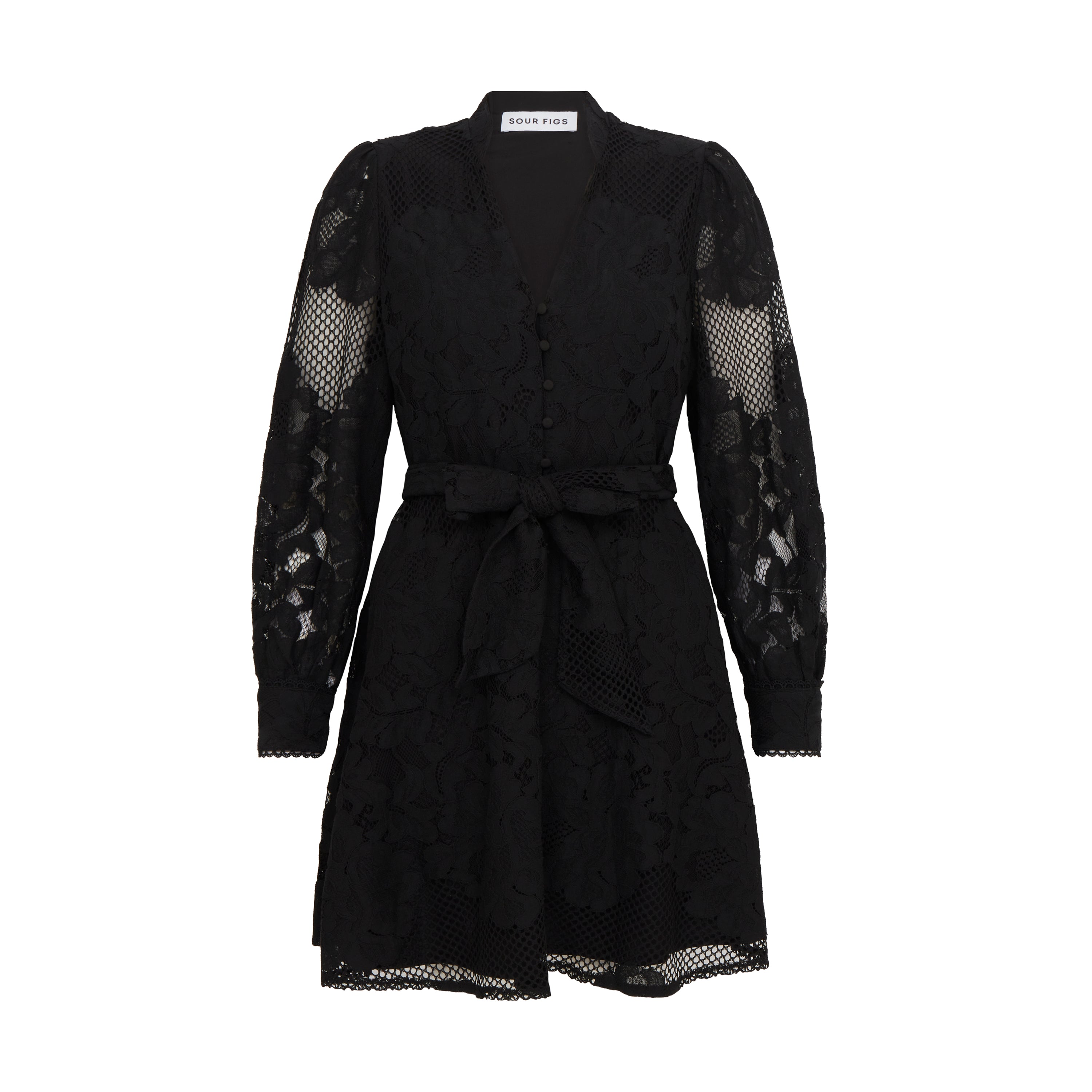 chinese dress ladies Rose Black Mini Dress main image 0