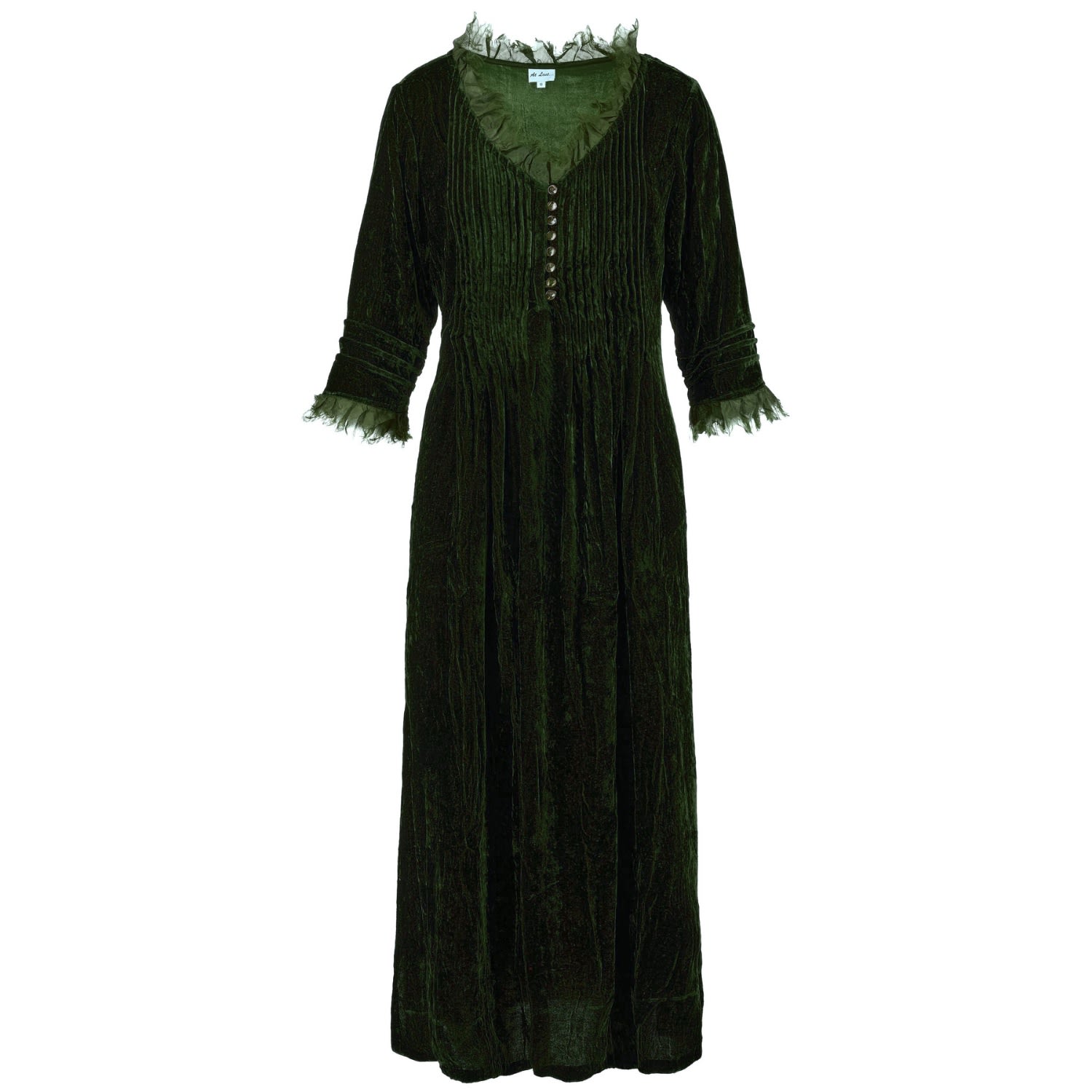 forest green velvet maxi dress At Last... Silk Velvet Annabel Maxi Dress