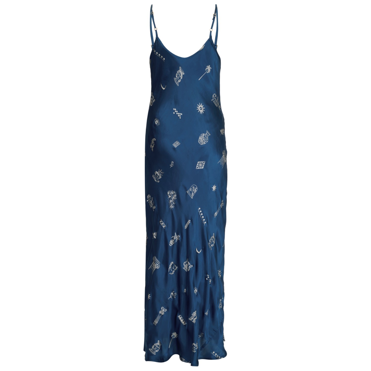 Em & Shi Silver Lining Slip Dress - Blue - L