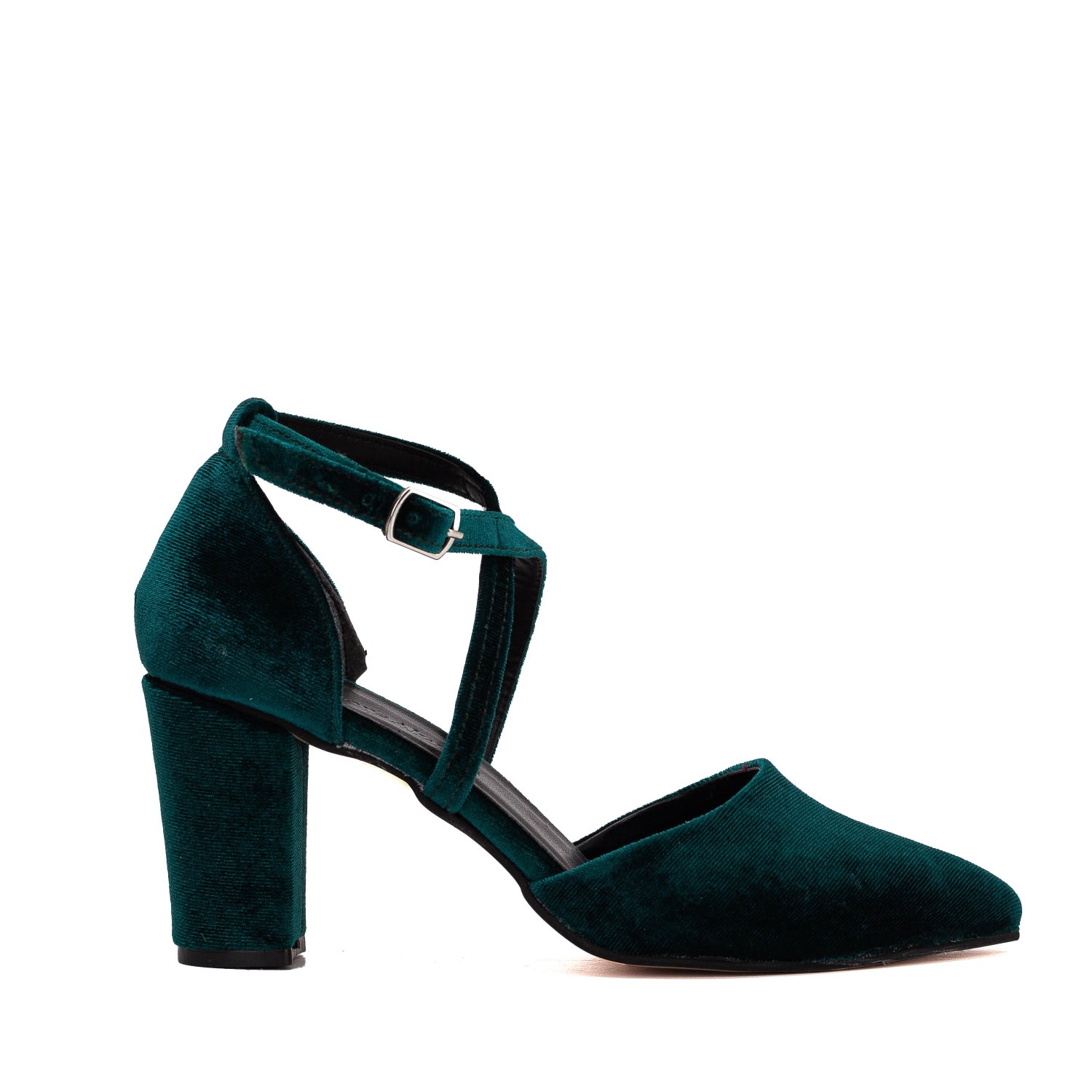 Sina Emerald Green Velvet Heels Forever Always Shoes Wolf