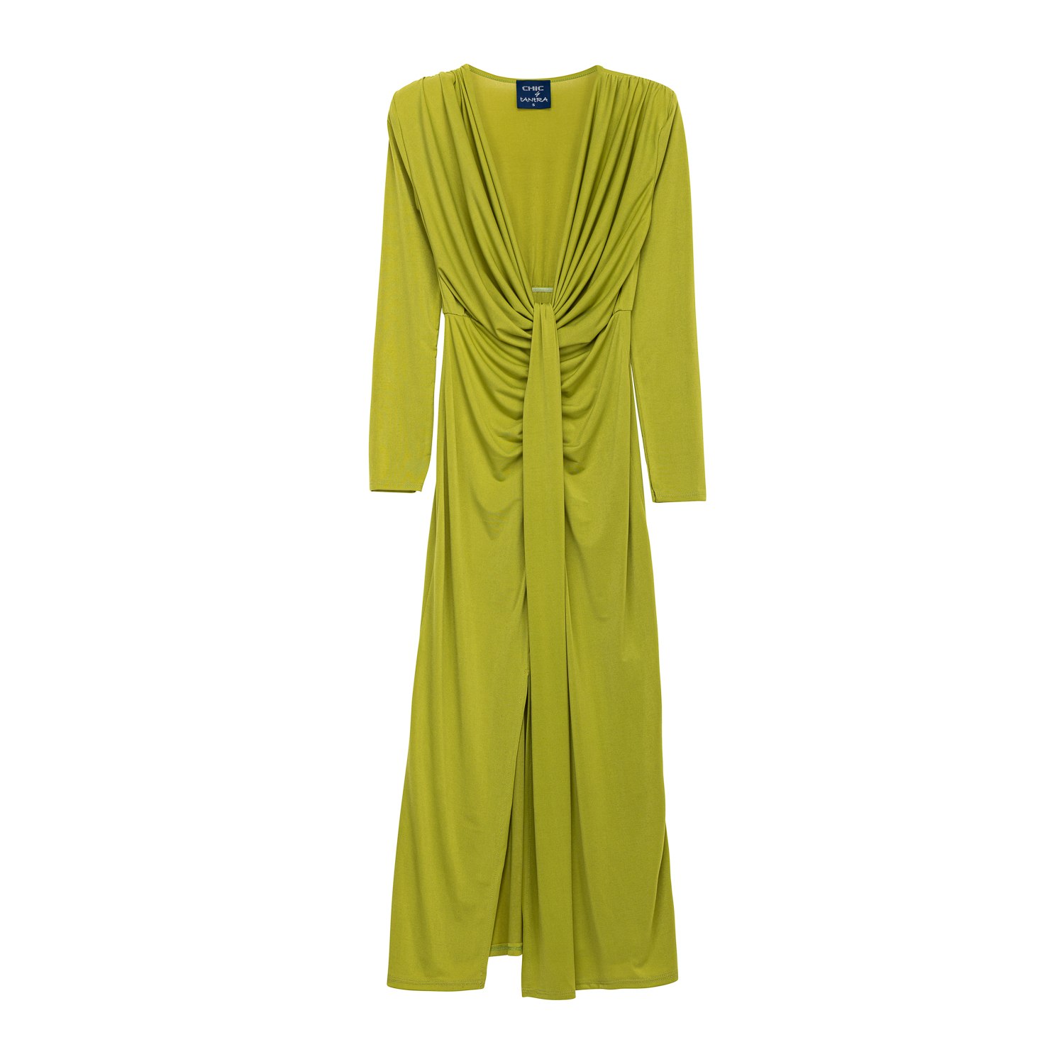 slim fit dress slacks Waldin Long Sleeve Mini Dress Olive