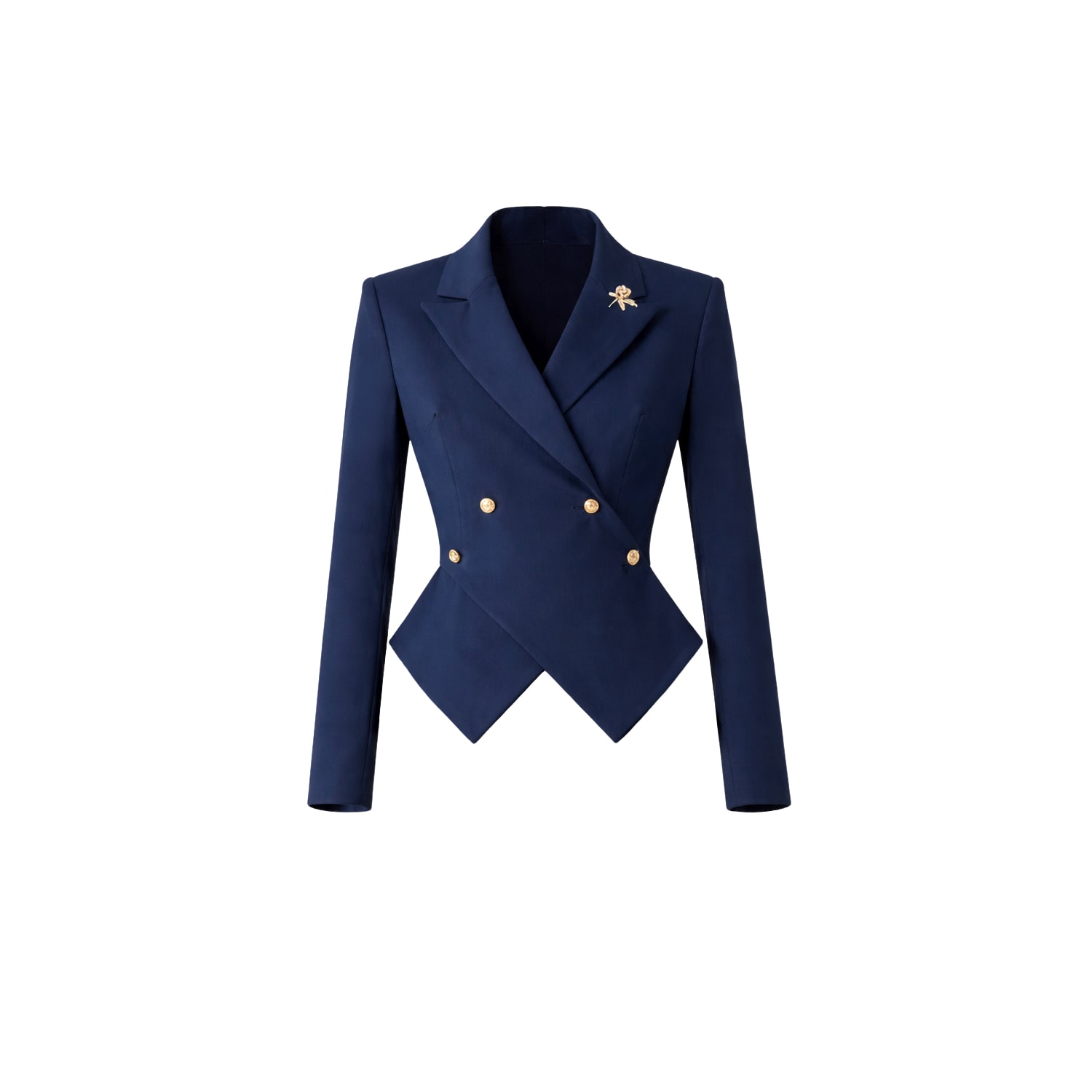 Sovereign Crop Jacket - Navy | LUMINA ELIGMA | Wolf & Badger