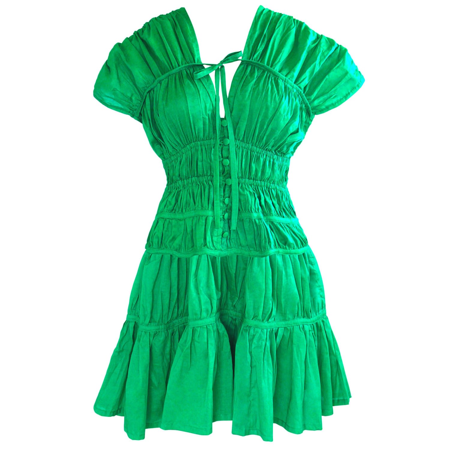 kelly green cotton dress Call Me Kelly Green Dress – Lundy Jane main image 1