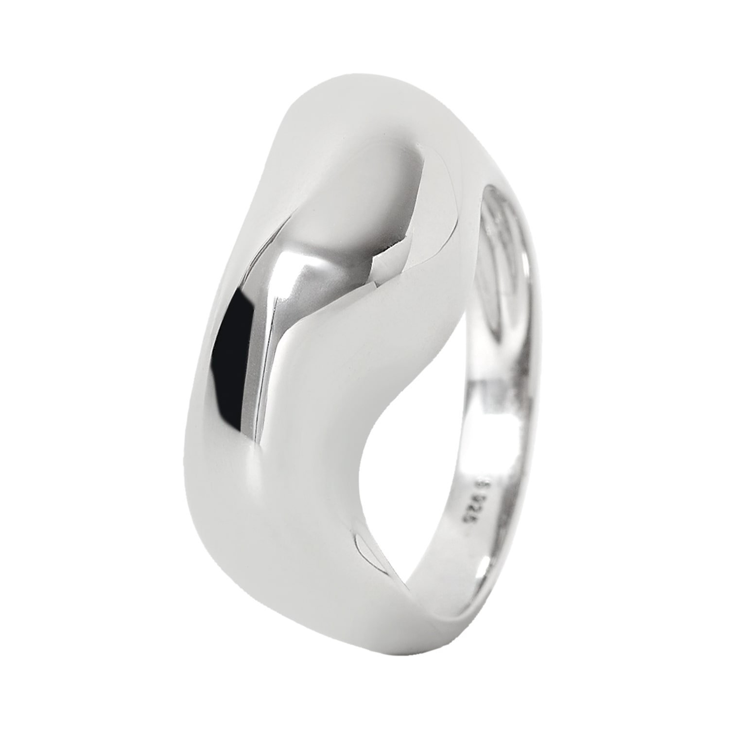 Sterling Silver Molten Ring Amorphus | Neola Design | Wolf & Badger