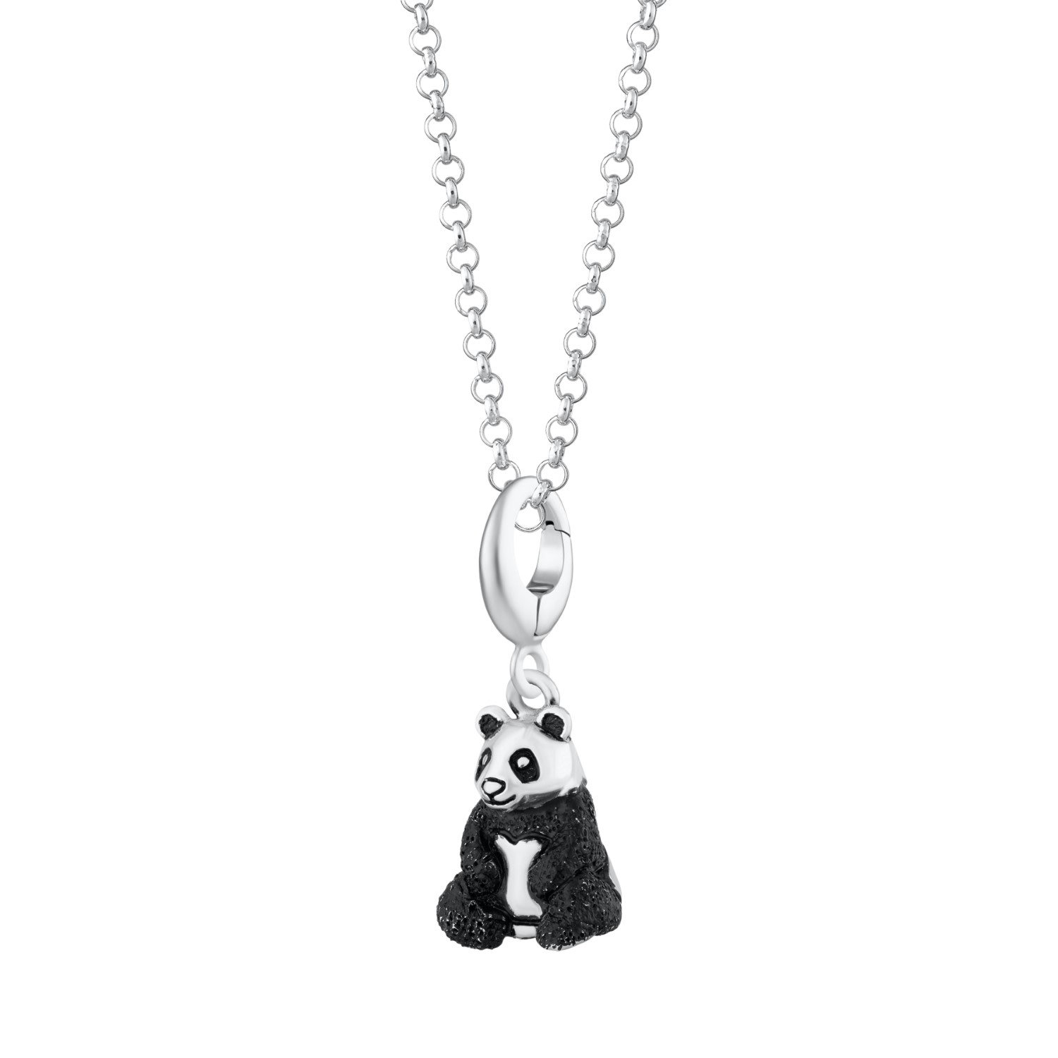 Bracelet Necklace Panda Pandora Charm Uk Panda Charm Silver, Clip