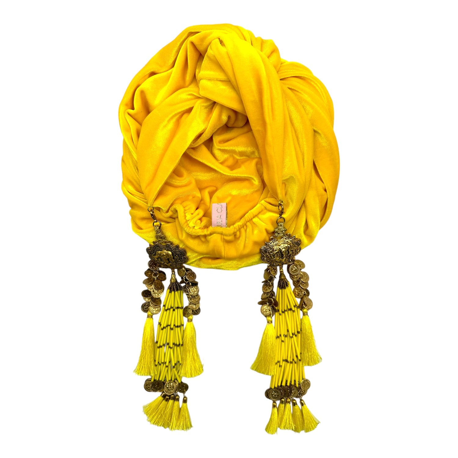 Julia Clancey twist turban blue paisley and gold September Selects ? Free US Shipping all September . Enter  main image 3