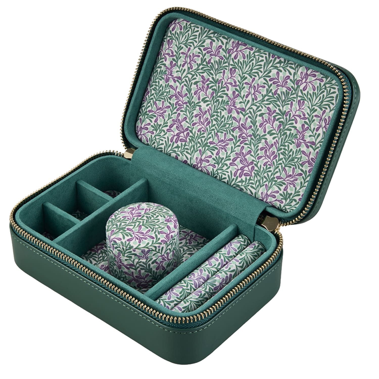 未開封 Herlipto tweed jewelry box ノベルティ Sophia Travel Zip Jewelry Case - Forest Green | WOLF | Wolf & Badger