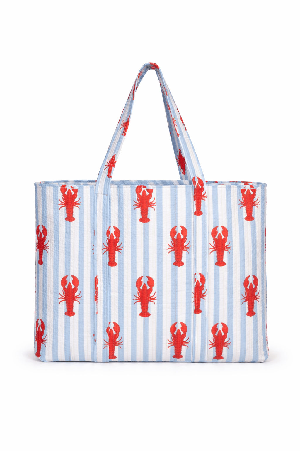 Striped Lobster Tote - Blue | Conscious Yoga Collective | Wolf