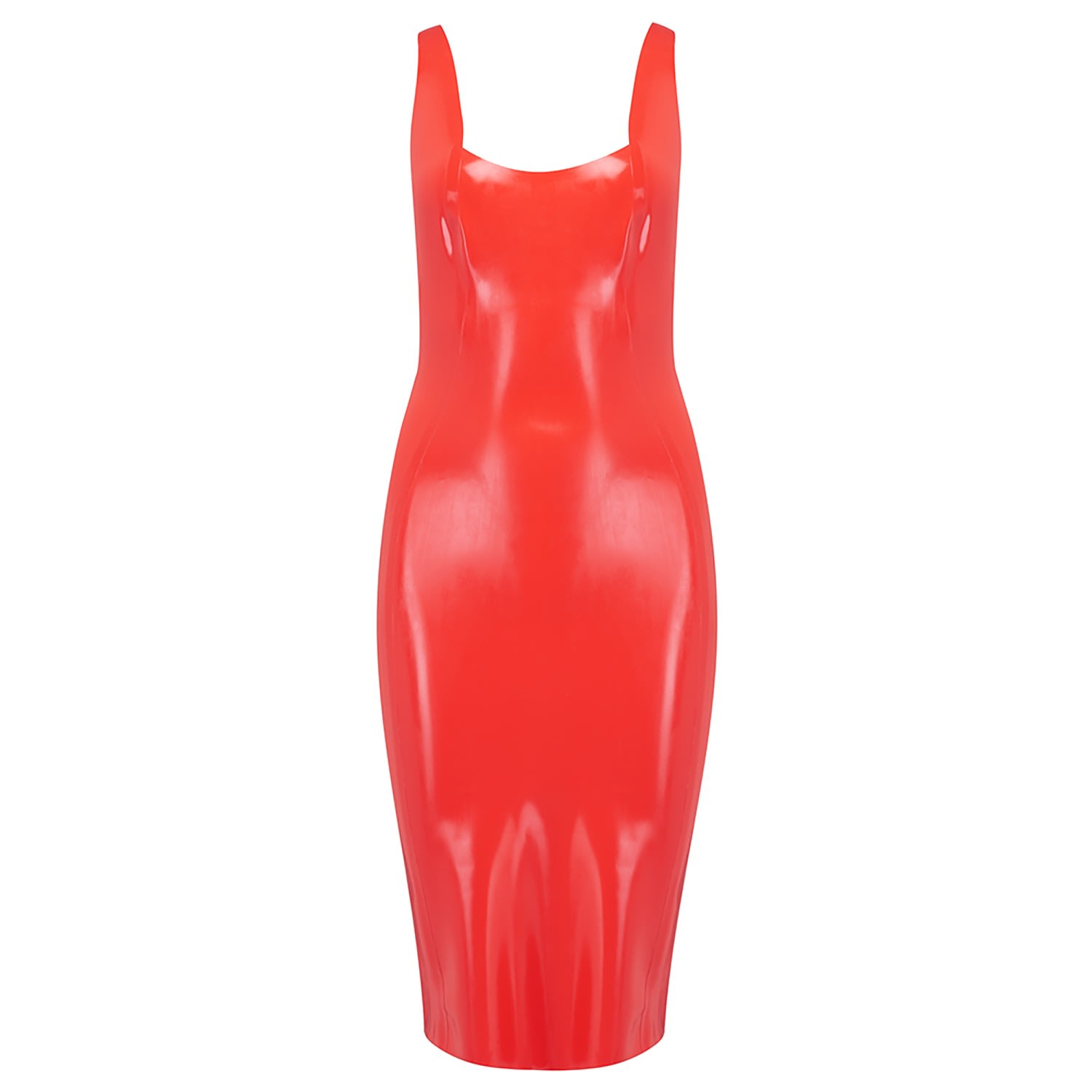 blue dress for baby girl Red latex dress, short-sleeved main image 0