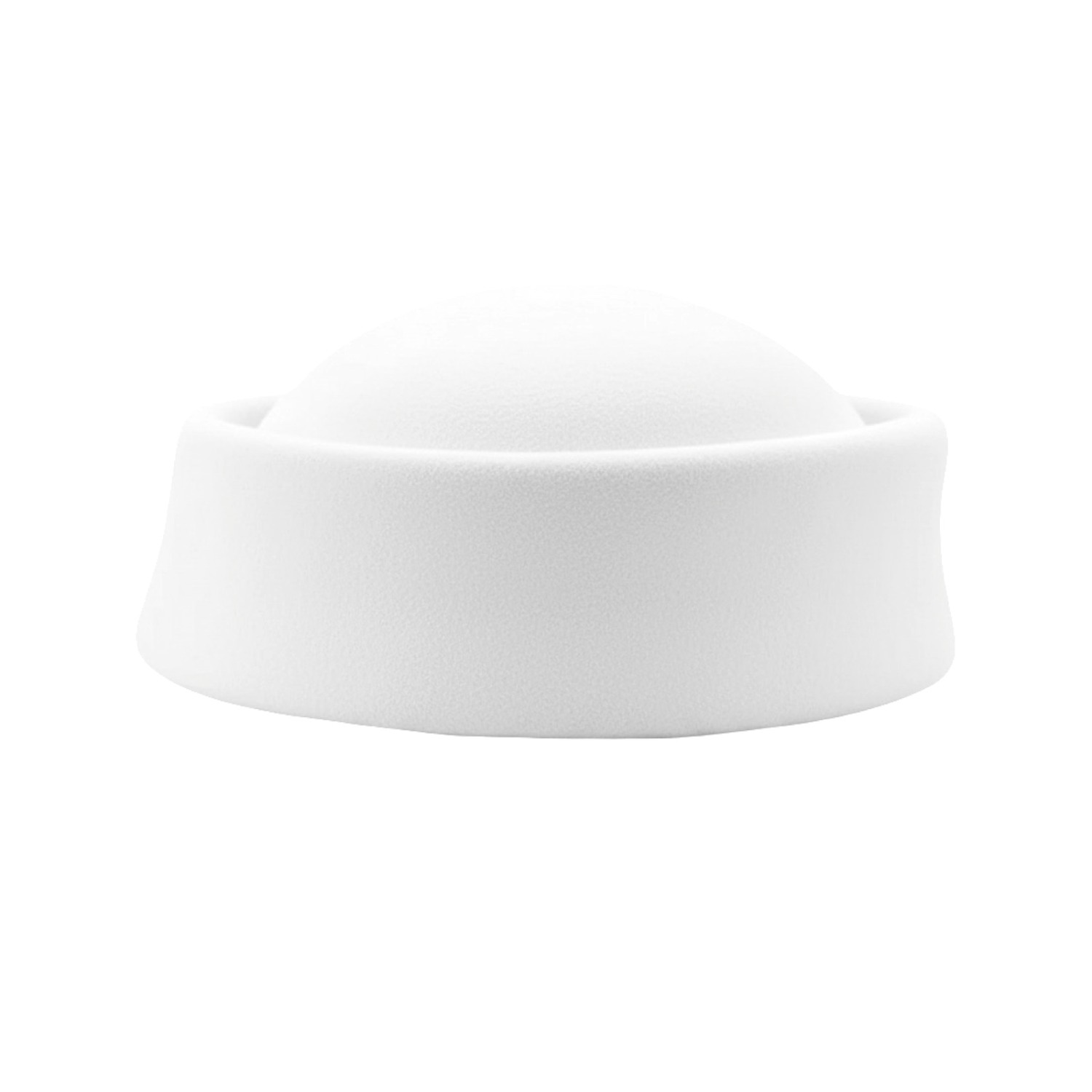 White Wool Pillbox Hat | London Atelier Byproduct | Wolf & Badger