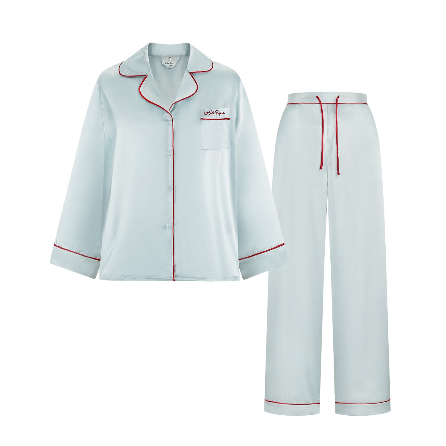 【新品未使用】Embroidery Pajamas Shirts Not Just Pajama | Love Embroidery Midsummer Afternoon Long Pajama
