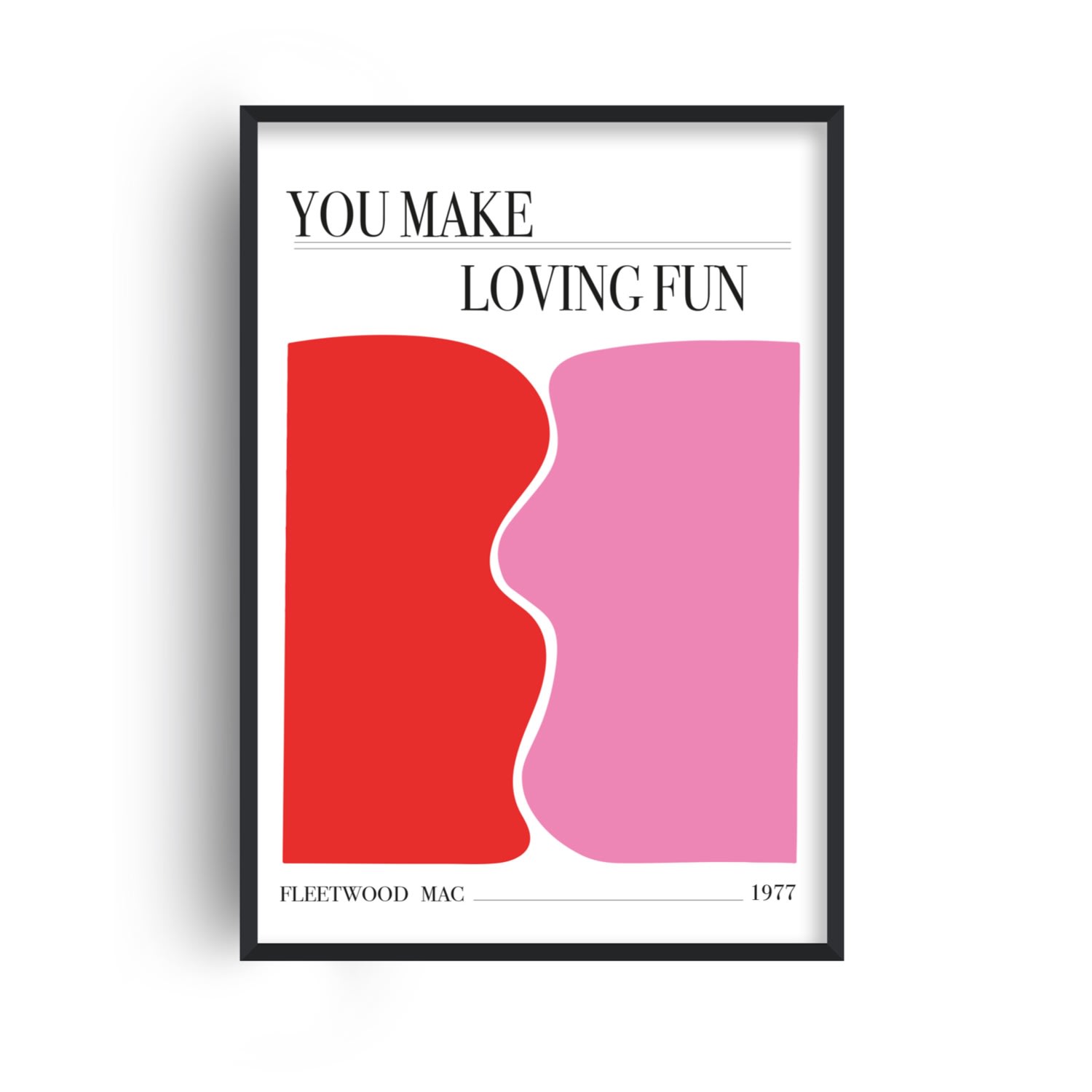 You Make Loving Fun Retro Love GicléE Art Print | Fanclub | Wolf