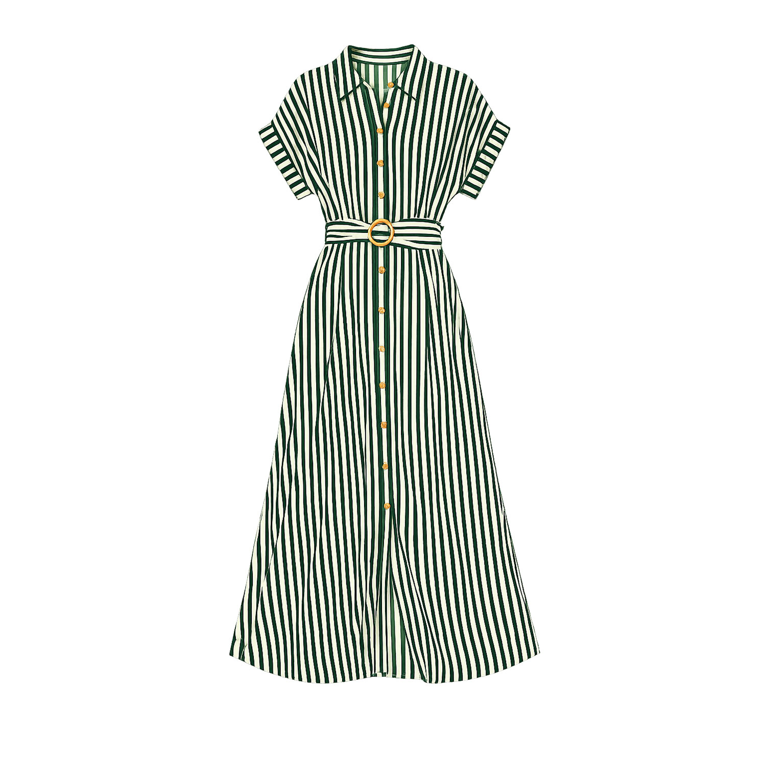 green and black striped dress ASYMETRIC DARK GREEN STRIPED DRESS
