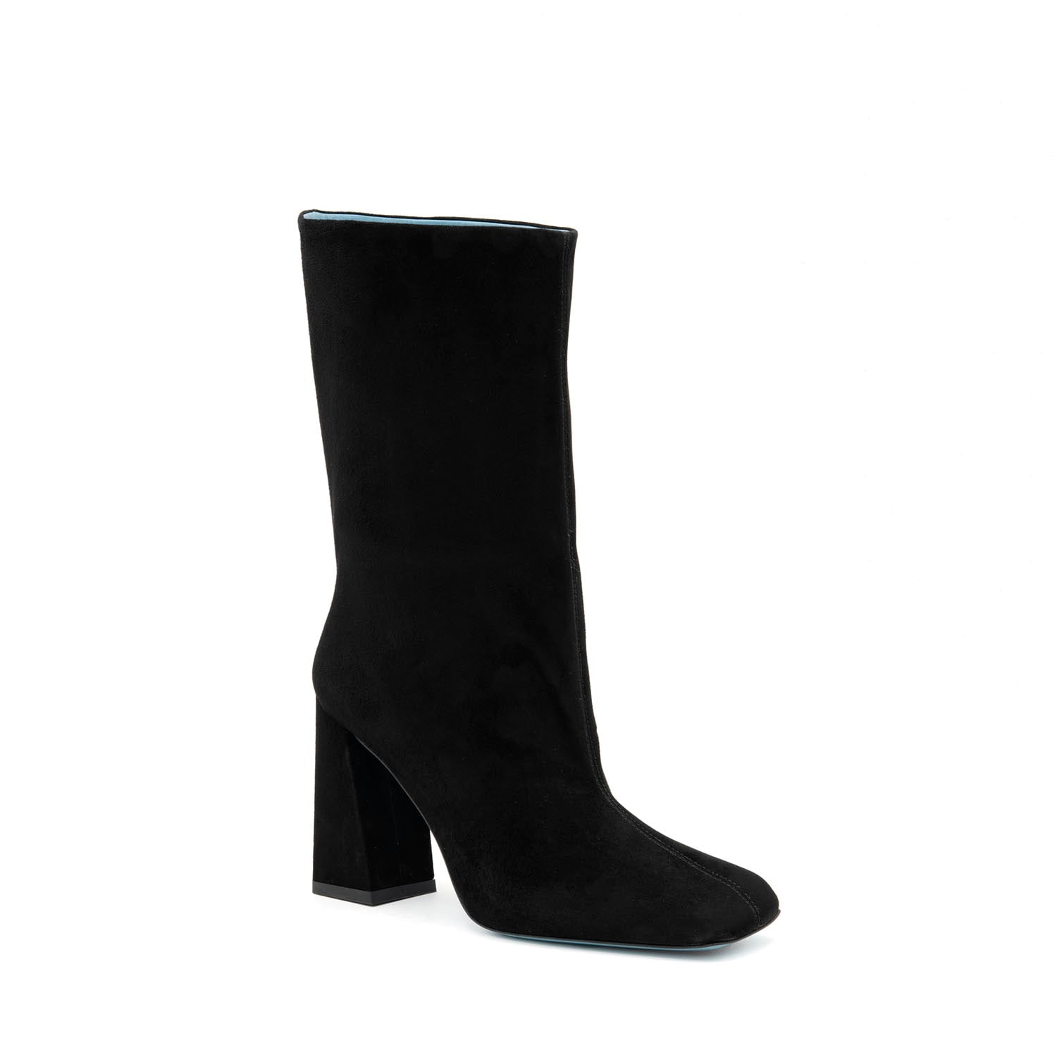 Valentina Rangoni Zaria Tall Boot in black cashmere suede
