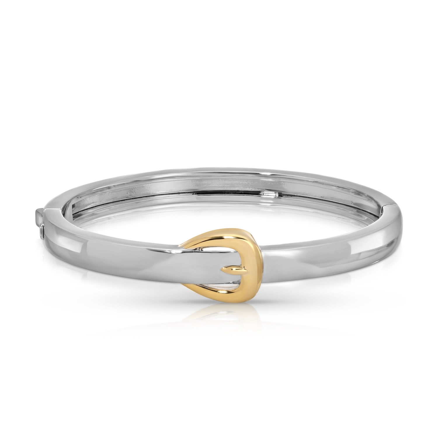 Native Gem Women's Gold / Silver Hipster Belt Bangle Bracelet In Multi