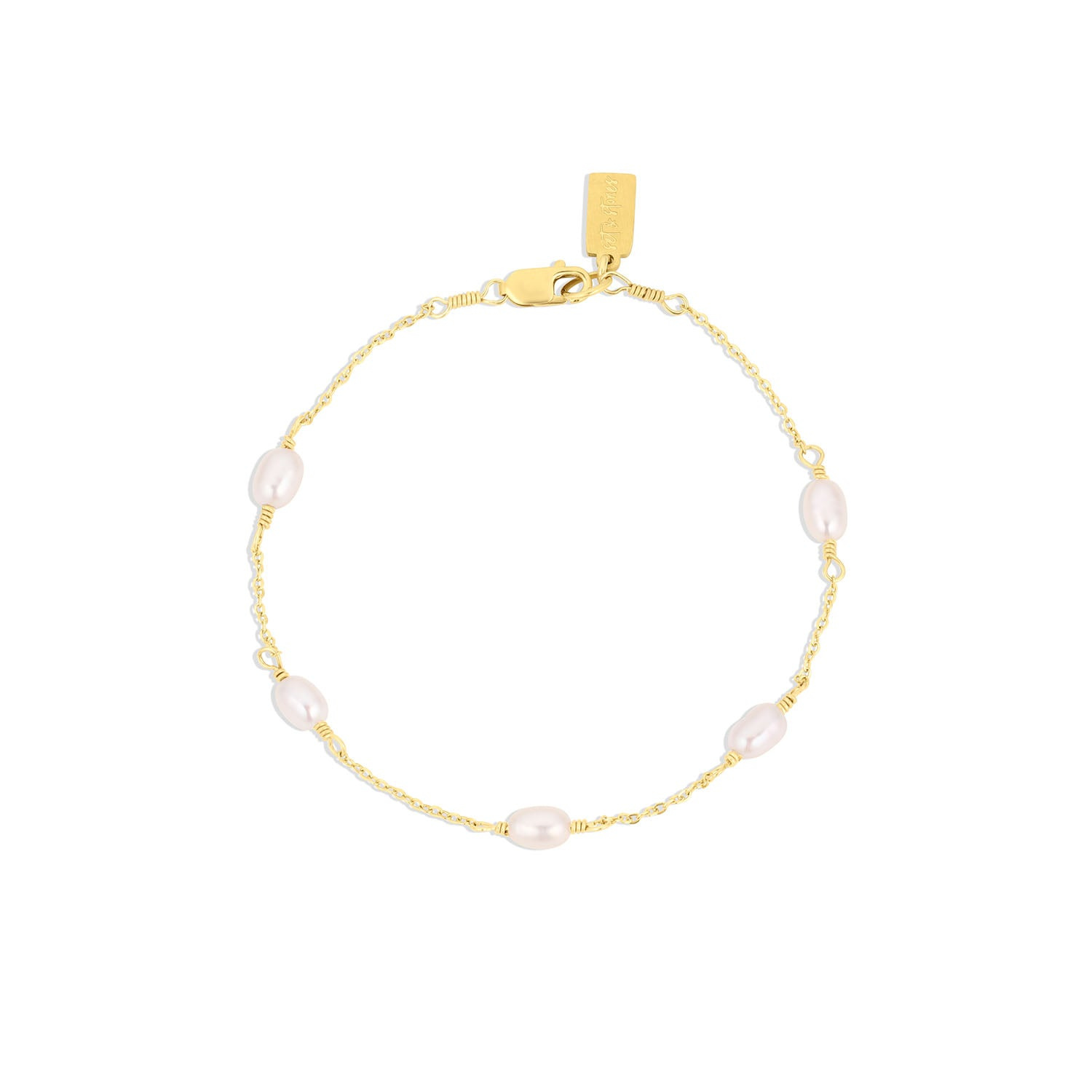 Set & Stones Women's Gold / White Madeline Bracelet In Gold