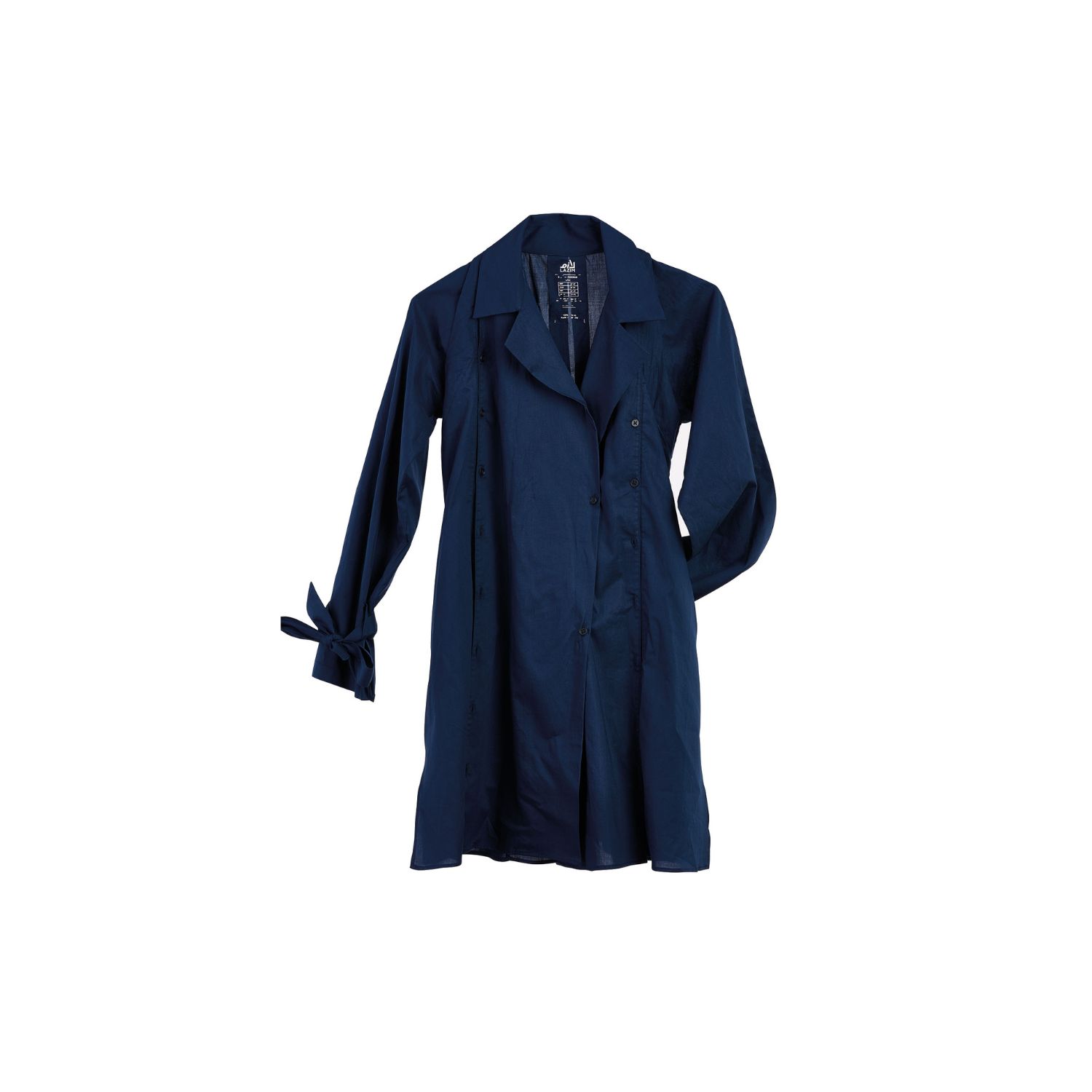 Women’s Blue / Brown Lazim - Angrakha Trench - Midnight Blue Xxs/Xs MÄ“ru