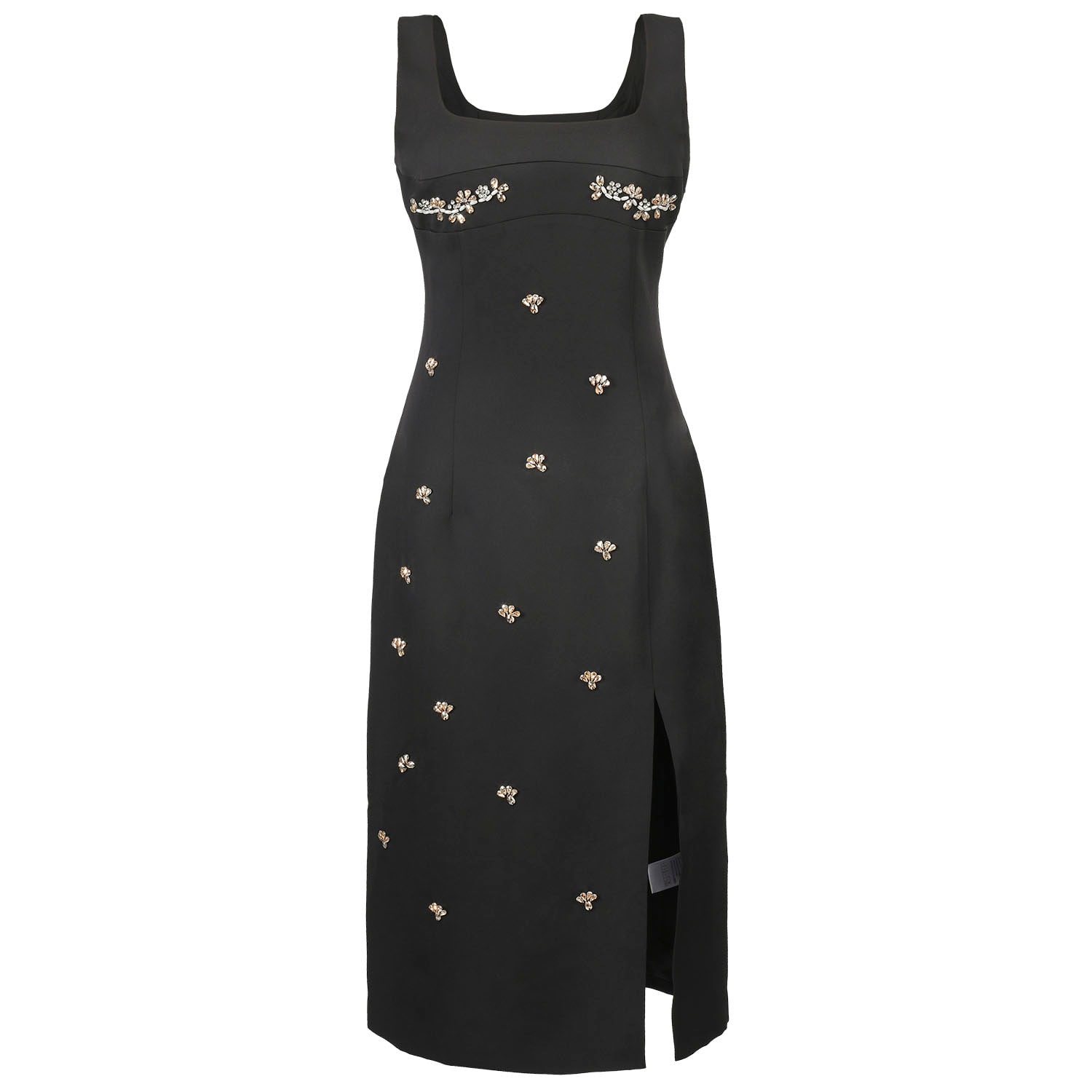 Smart And Joy Women's Embroidered Fitted Coktail Dress - Black In Black