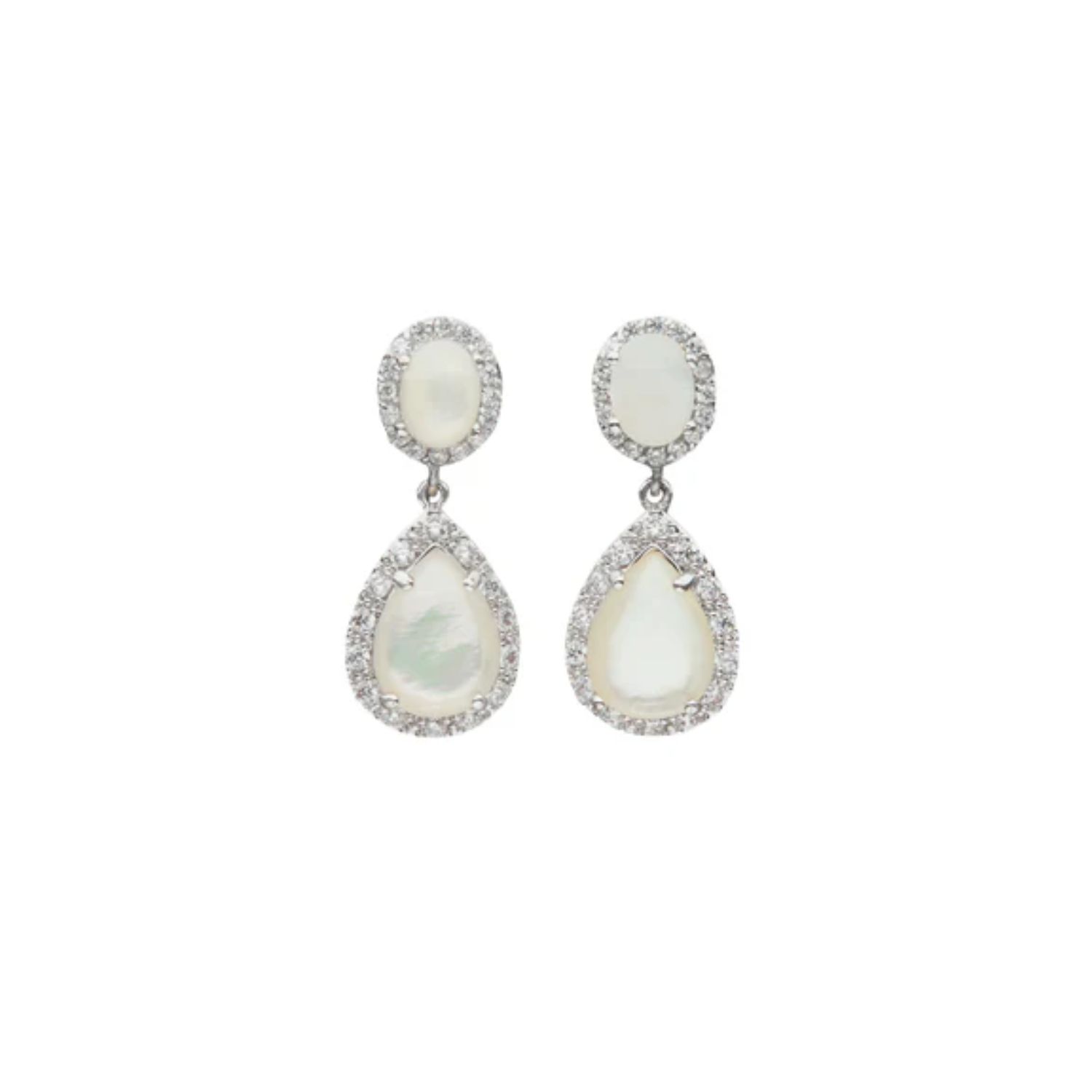 Stephanie Browne Australia Women's White / Silver Miss Mae Earrings