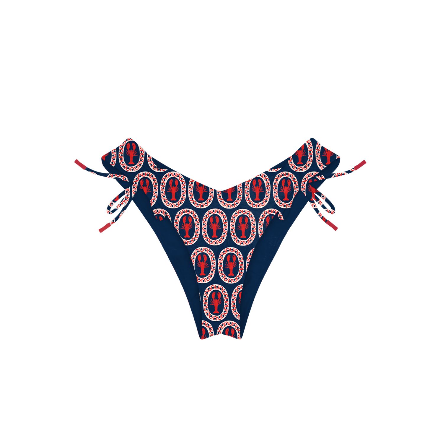 Blackbough Swim Women's Blue Sophia Ruched Cheeky Bottoms / Lobsta In Blue