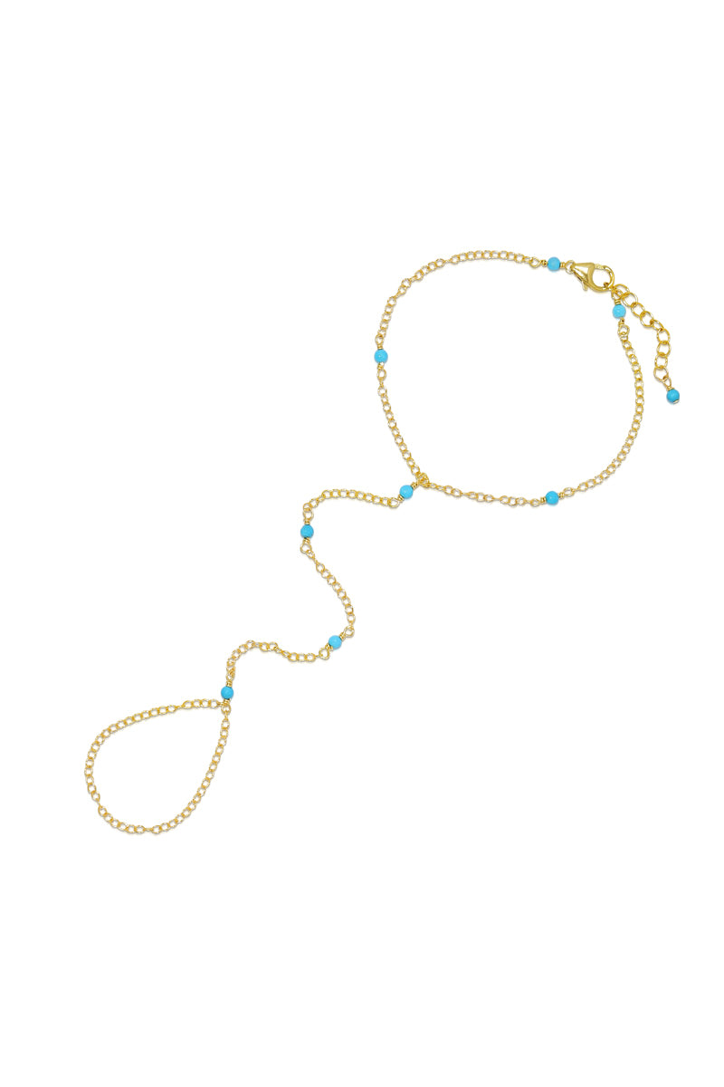 Women’s Blue Josie Turquoise & Gold H& Chain Naiia