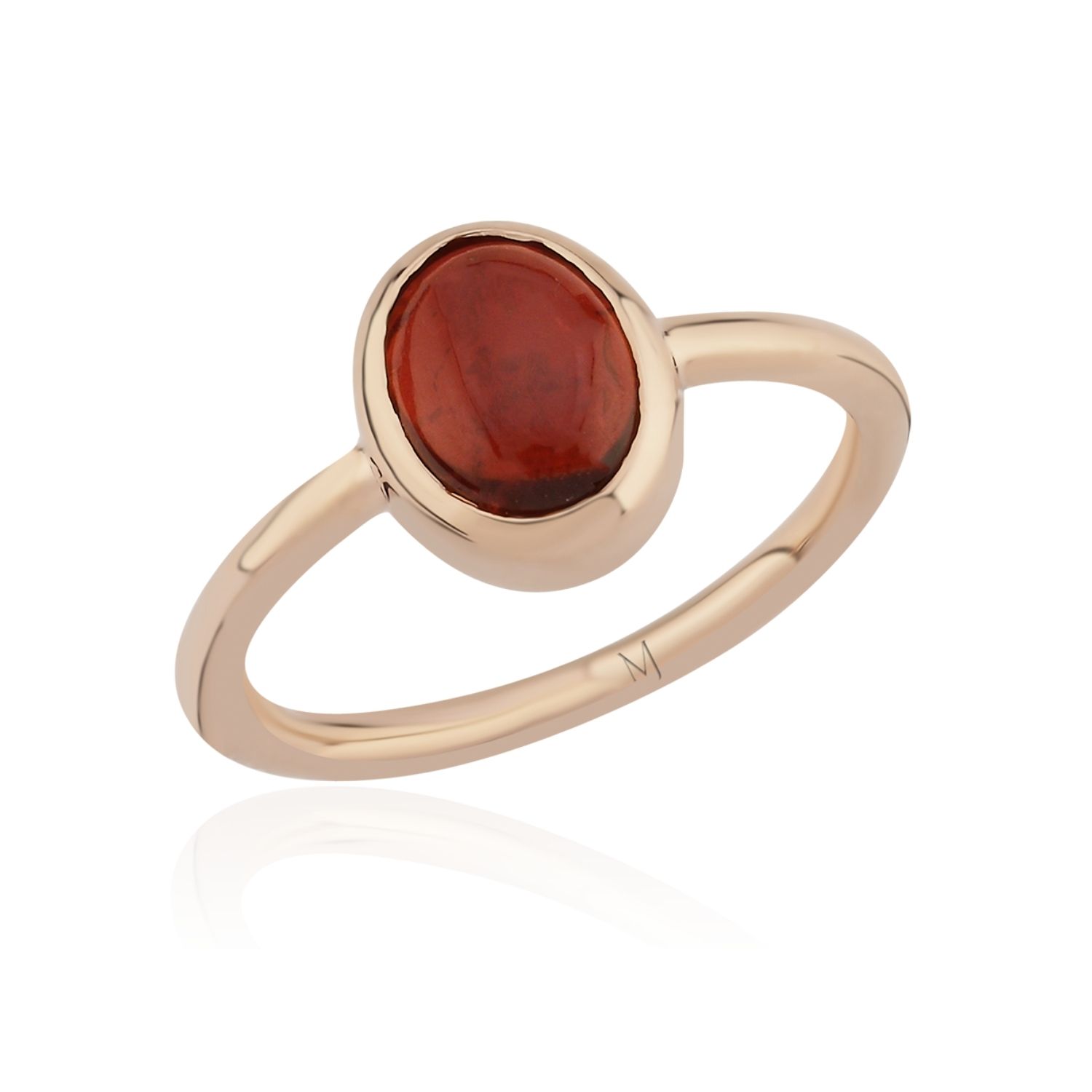 Women’s Rose Gold / Red Gem Gold Ring With Red Tourmaline Melie Jewelry