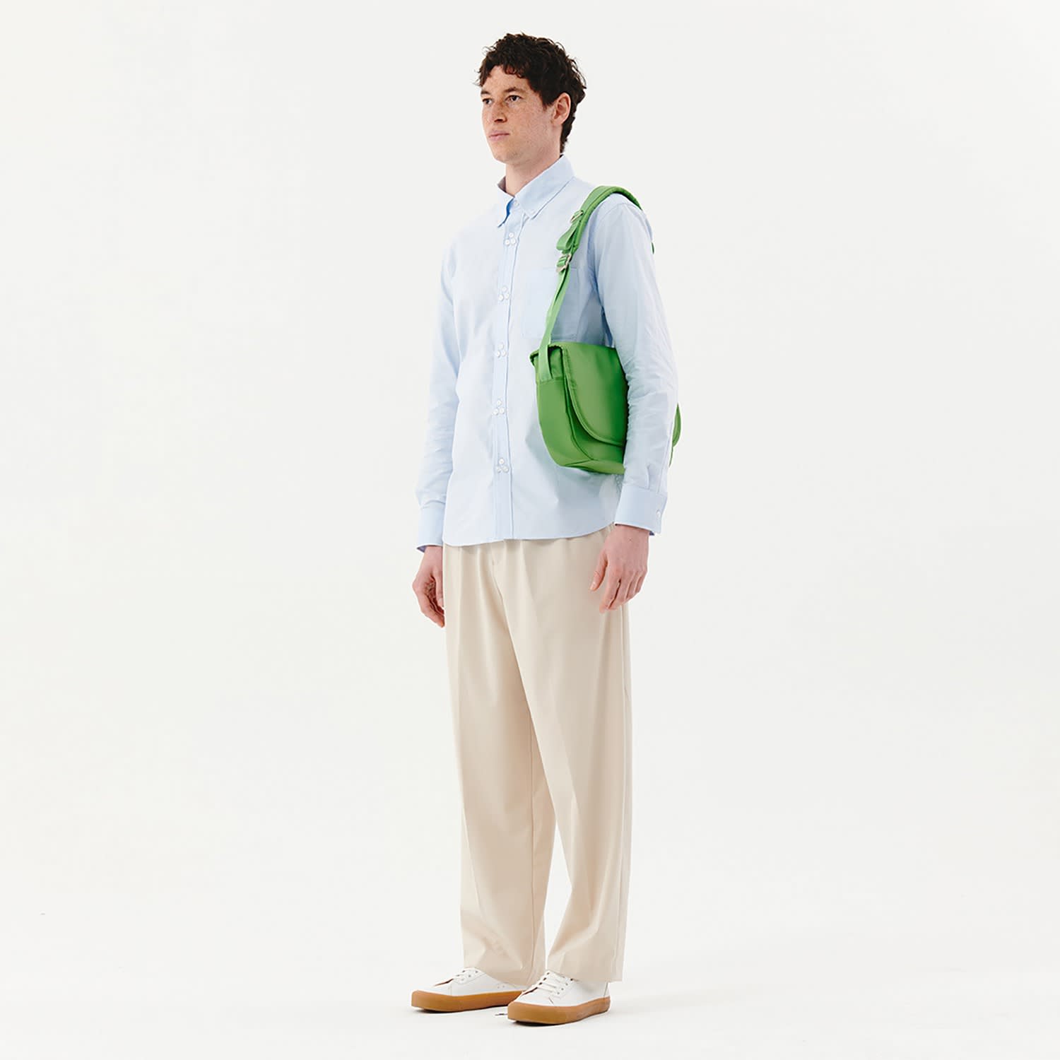 ショルダーバッグ・ポシェット HAHARCHIVE Round flap cross bag green Round Flap Crossbody Bag (Green) - HAH ARCHIVE Global