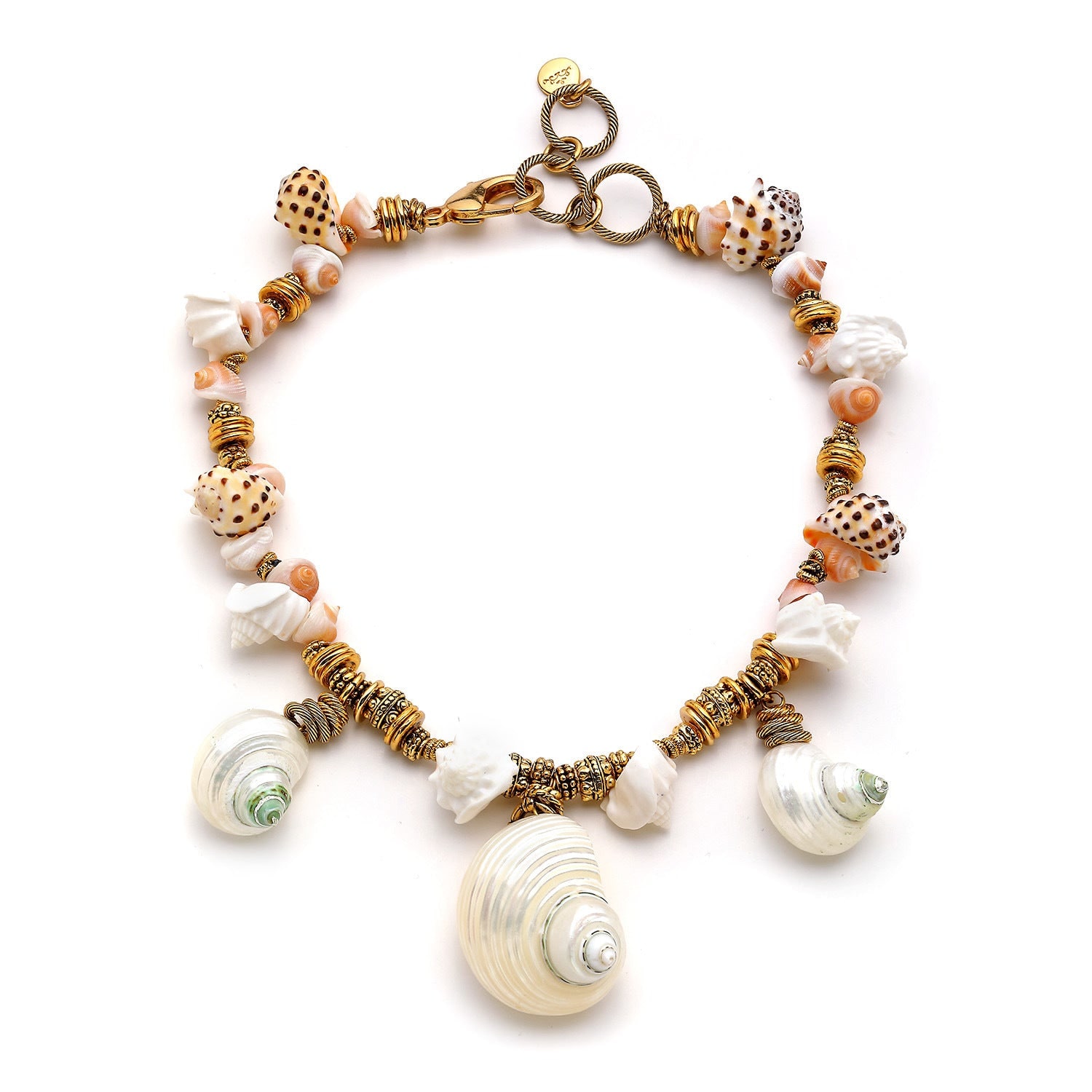 Adriana Pappas Designs Women's Gold / White Aura Necklace In Multi