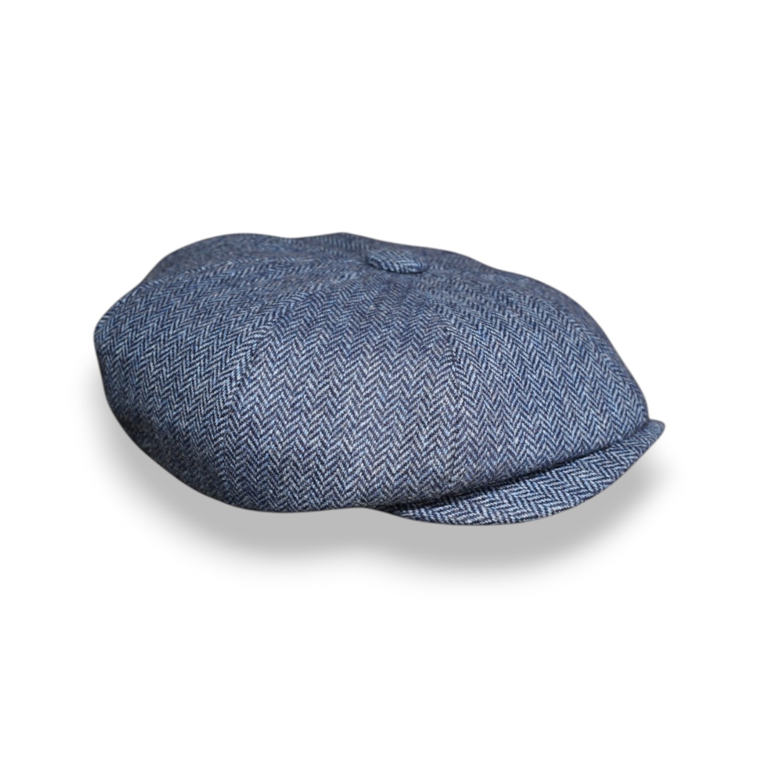 Mister Miller - Master Hatter Men's Blue Albert's Tides Bakerboy Cap In Navy Merino Lambswool In Blue