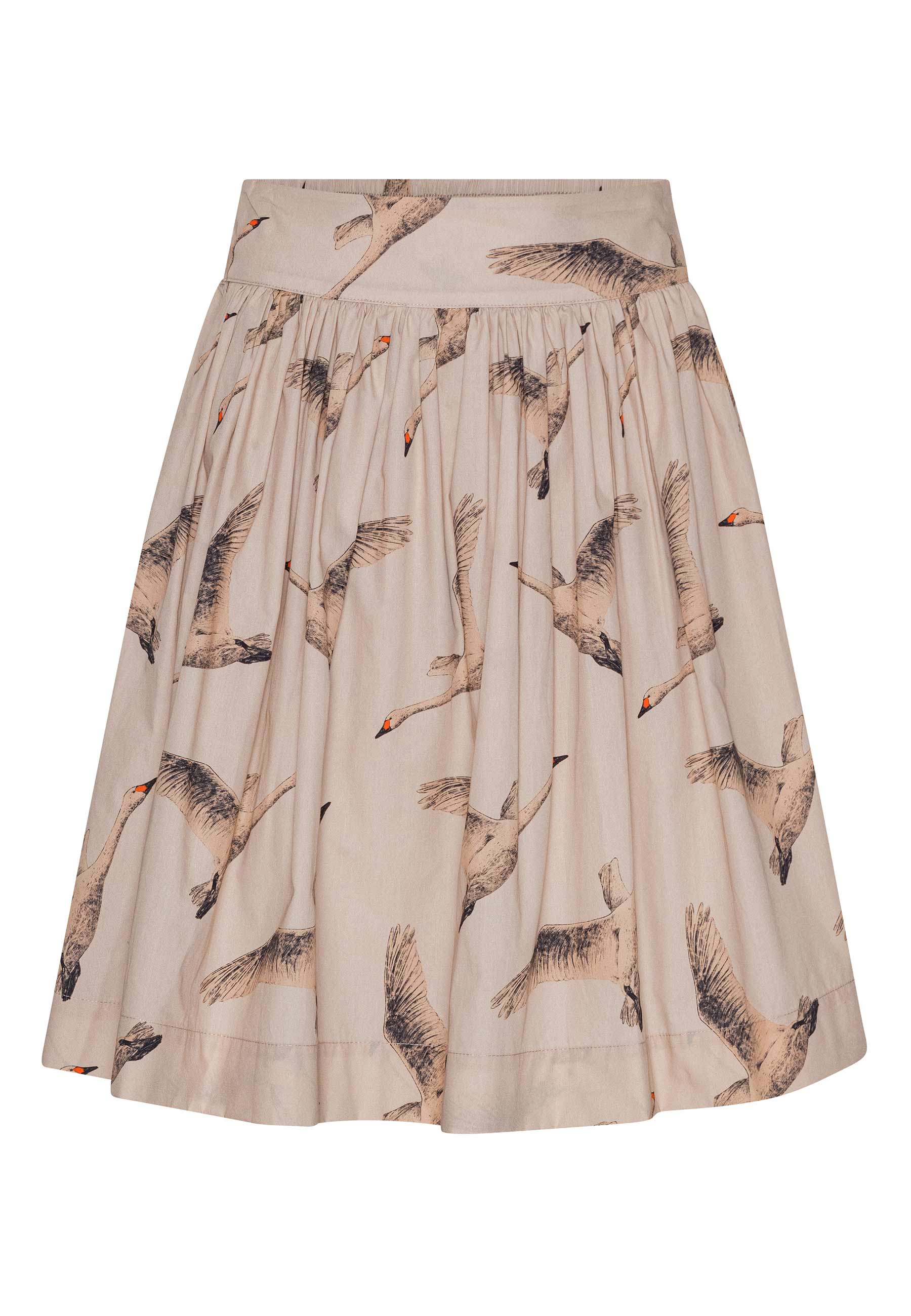 Grobund Women's Neutrals  Svala Skirt - The One With Beautiful Geese