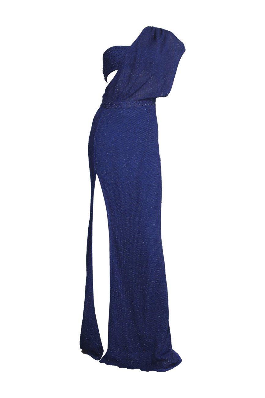 Women’s Blue Bold - Willa Gown Small Maria Aristidou