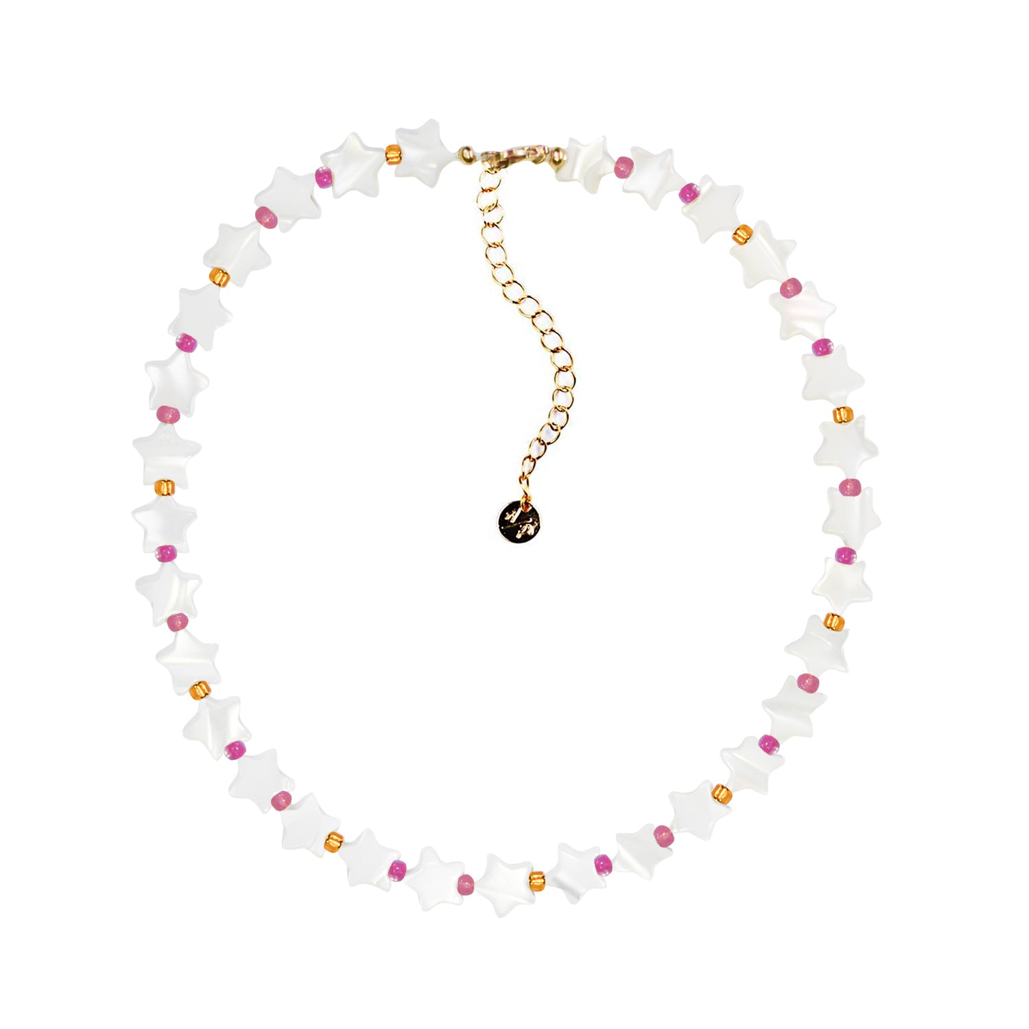 Women’s Stardust Choker - Neon Pink, Gold Filled Adriana Pappas Designs