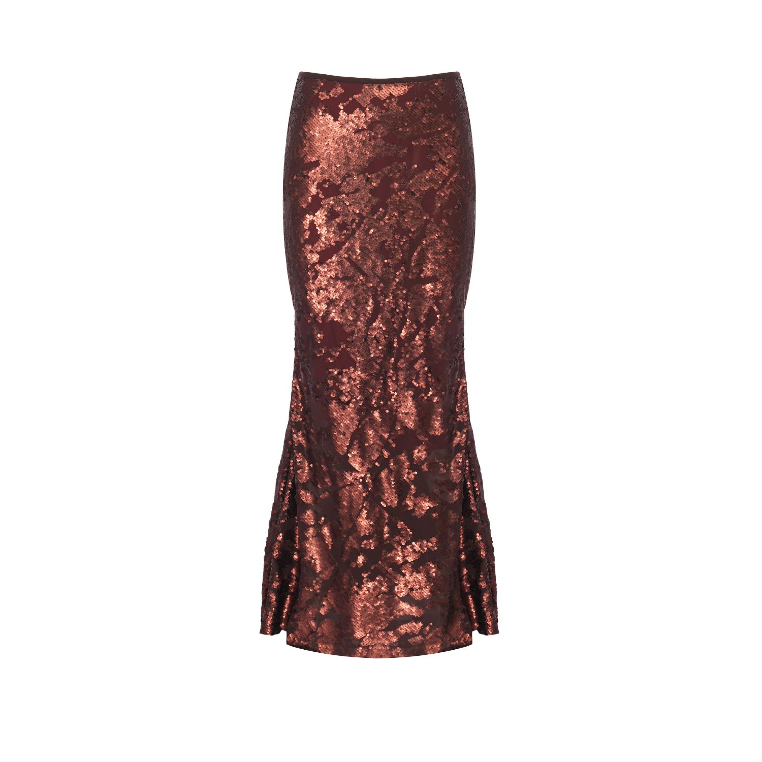 Yorstruly Women's Brown Disco Skirt - Chocolate Sequinned In Brown