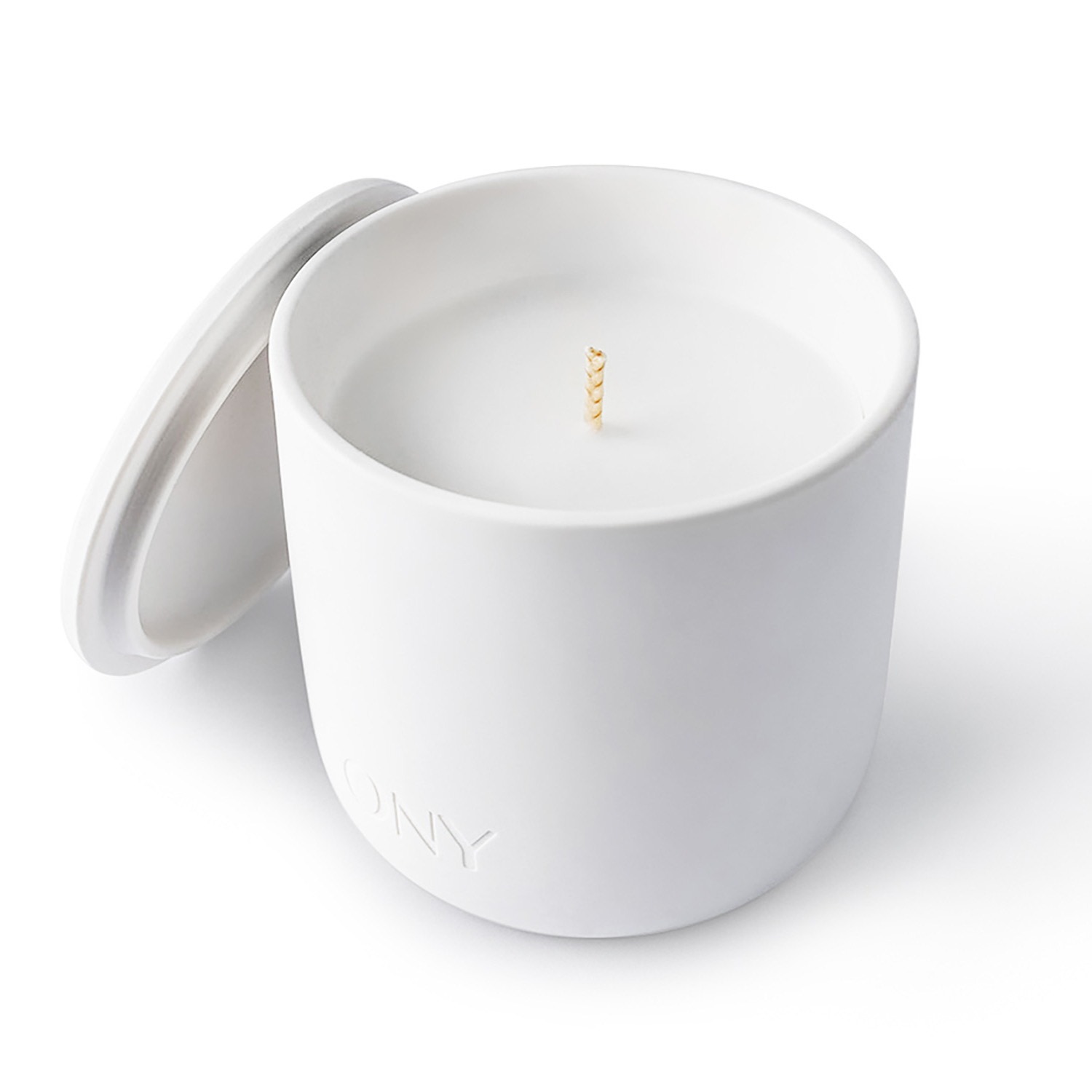 Ony White  Camellia Scented Candle In White