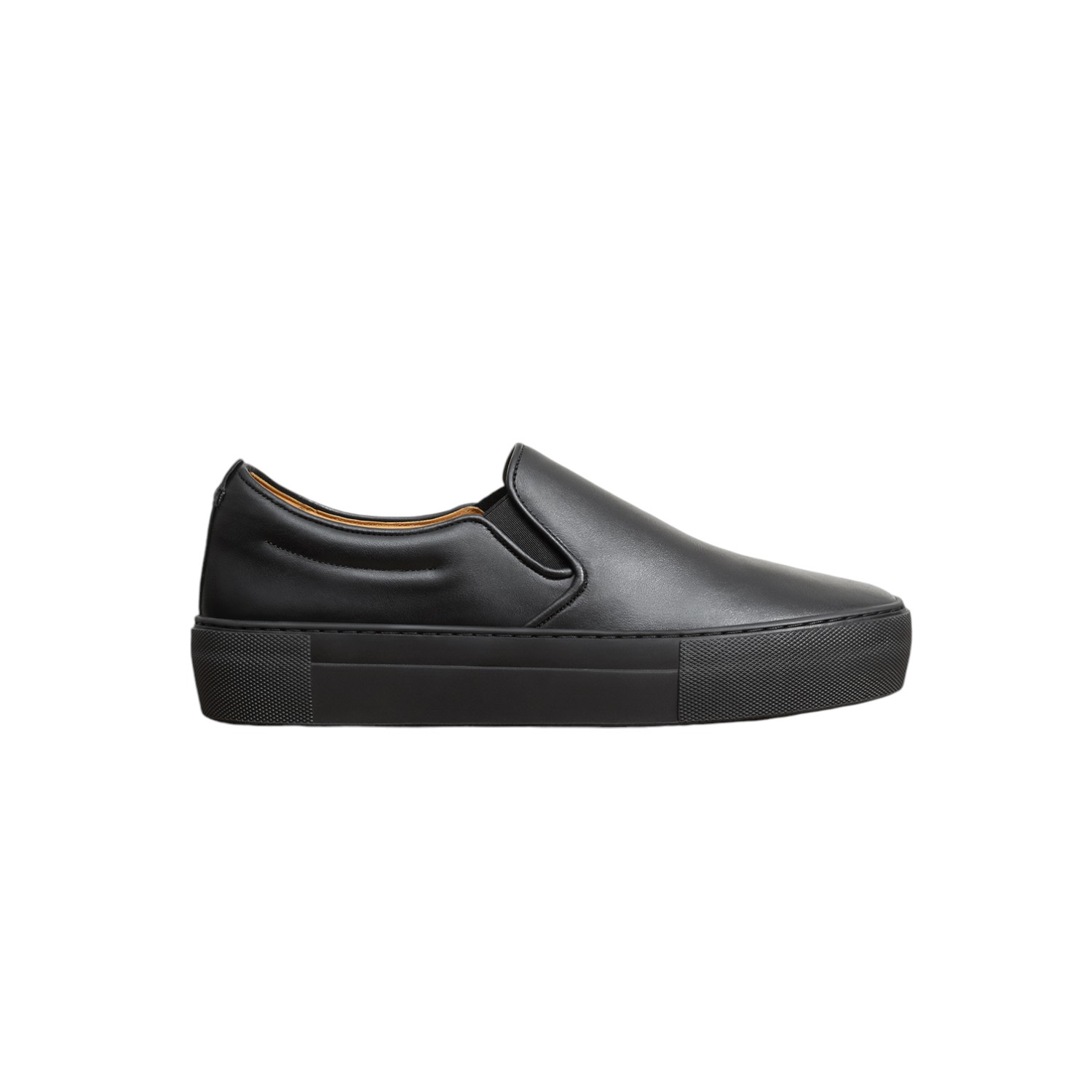 Jack Erwin Women's Evie Slip-on Sneaker - Black Leather In Black