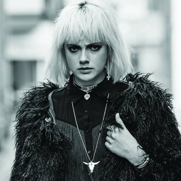 Cartergore Silver Hand Gun Single Long Drop Earring In Drop